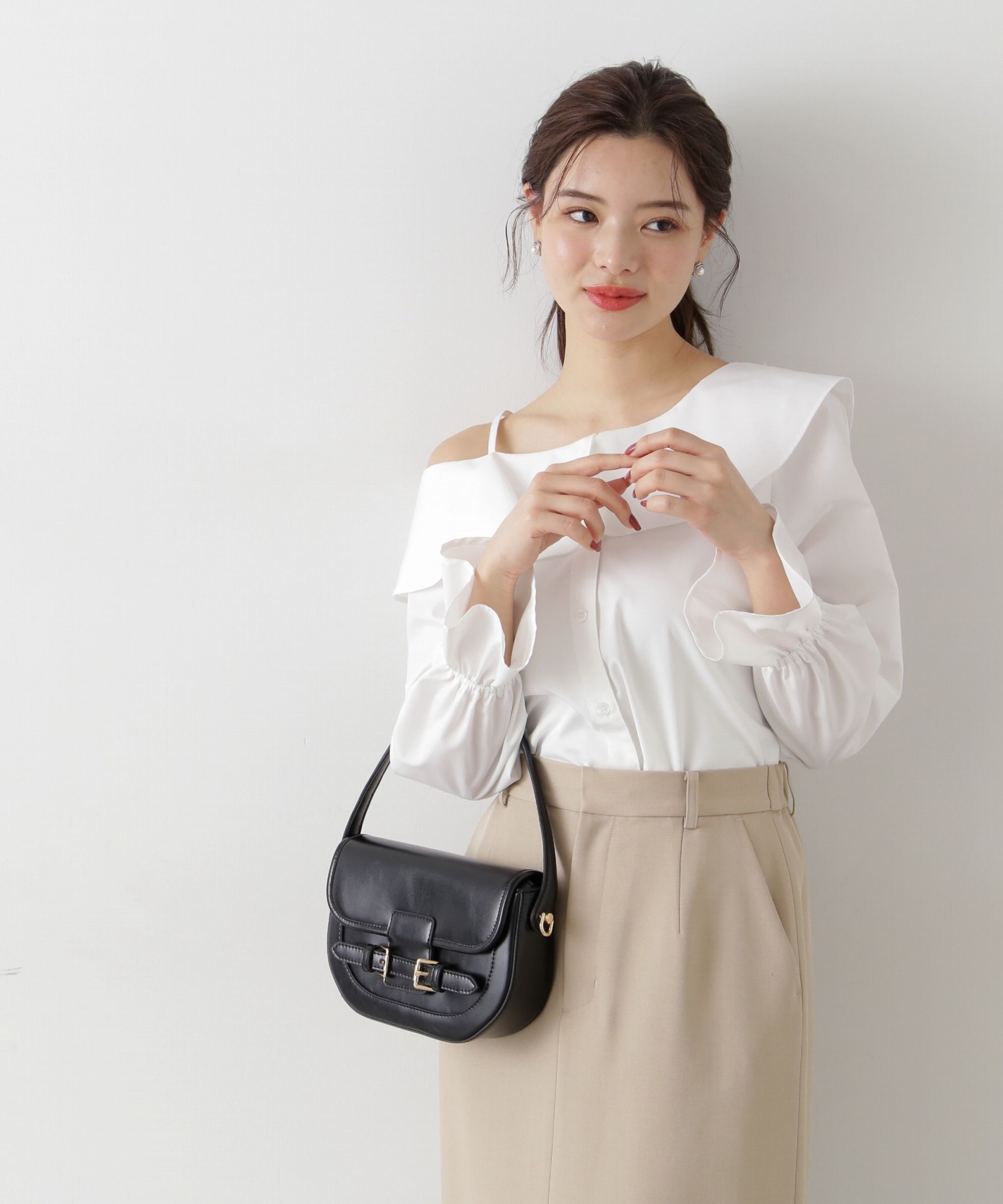 PROPORTION BODY DRESSING「アシメフレアブラウス」|シャツ・ブラウス|