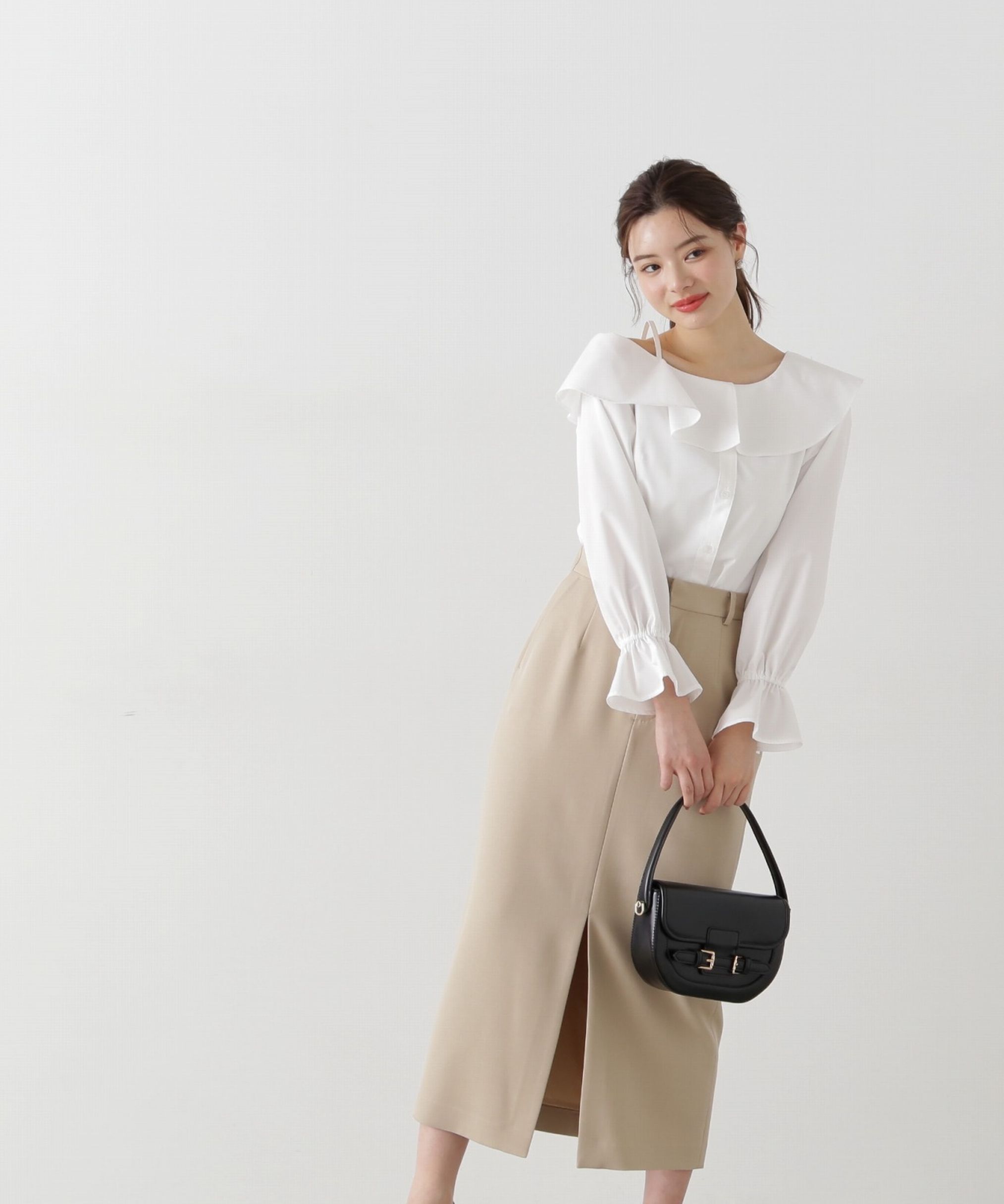 PROPORTION BODY DRESSING「アシメフレアブラウス」|シャツ・ブラウス|