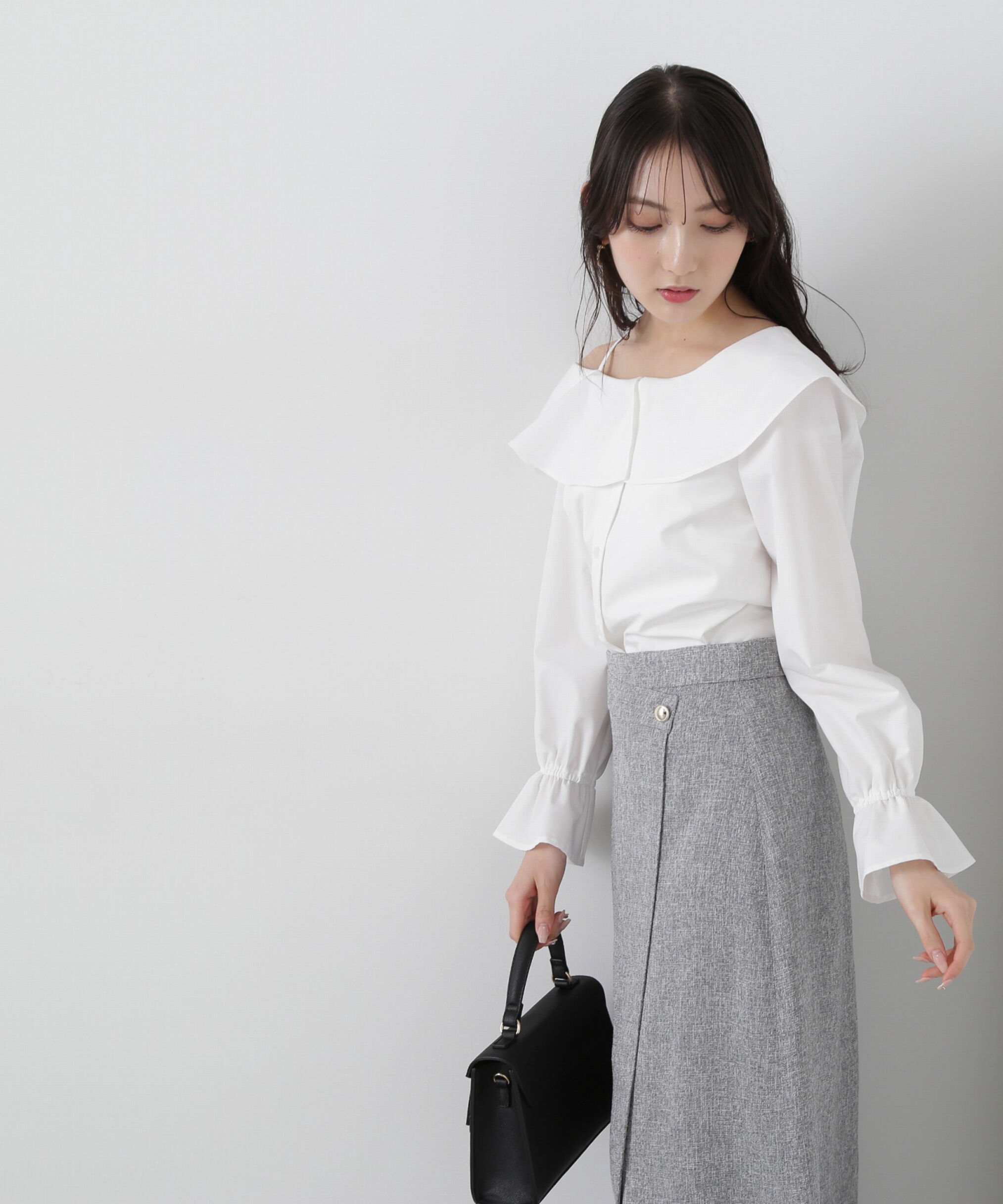 PROPORTION BODY DRESSING「アシメフレアブラウス」|シャツ・ブラウス|