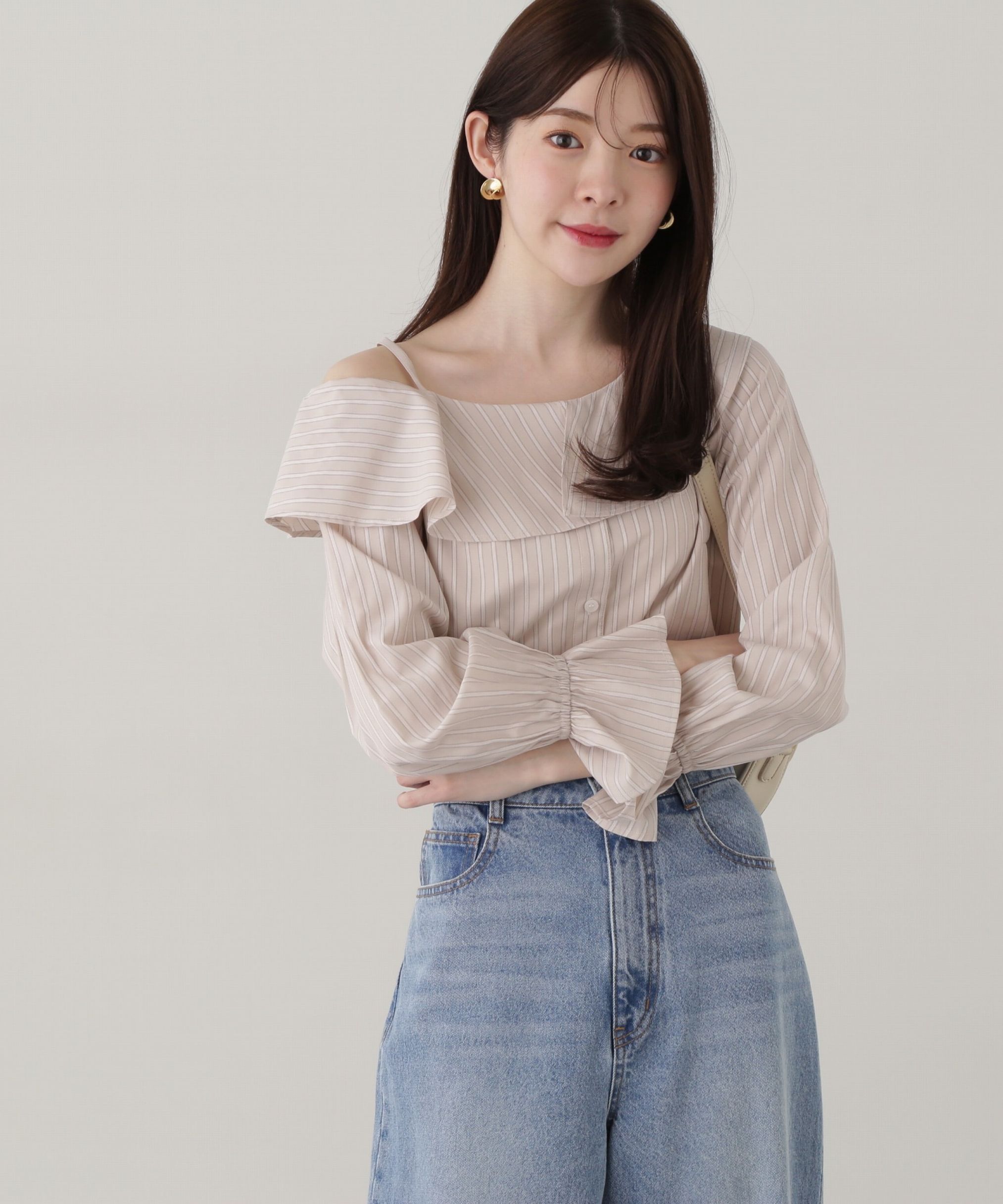 PROPORTION BODY DRESSING「アシメフレアブラウス」|シャツ・ブラウス|