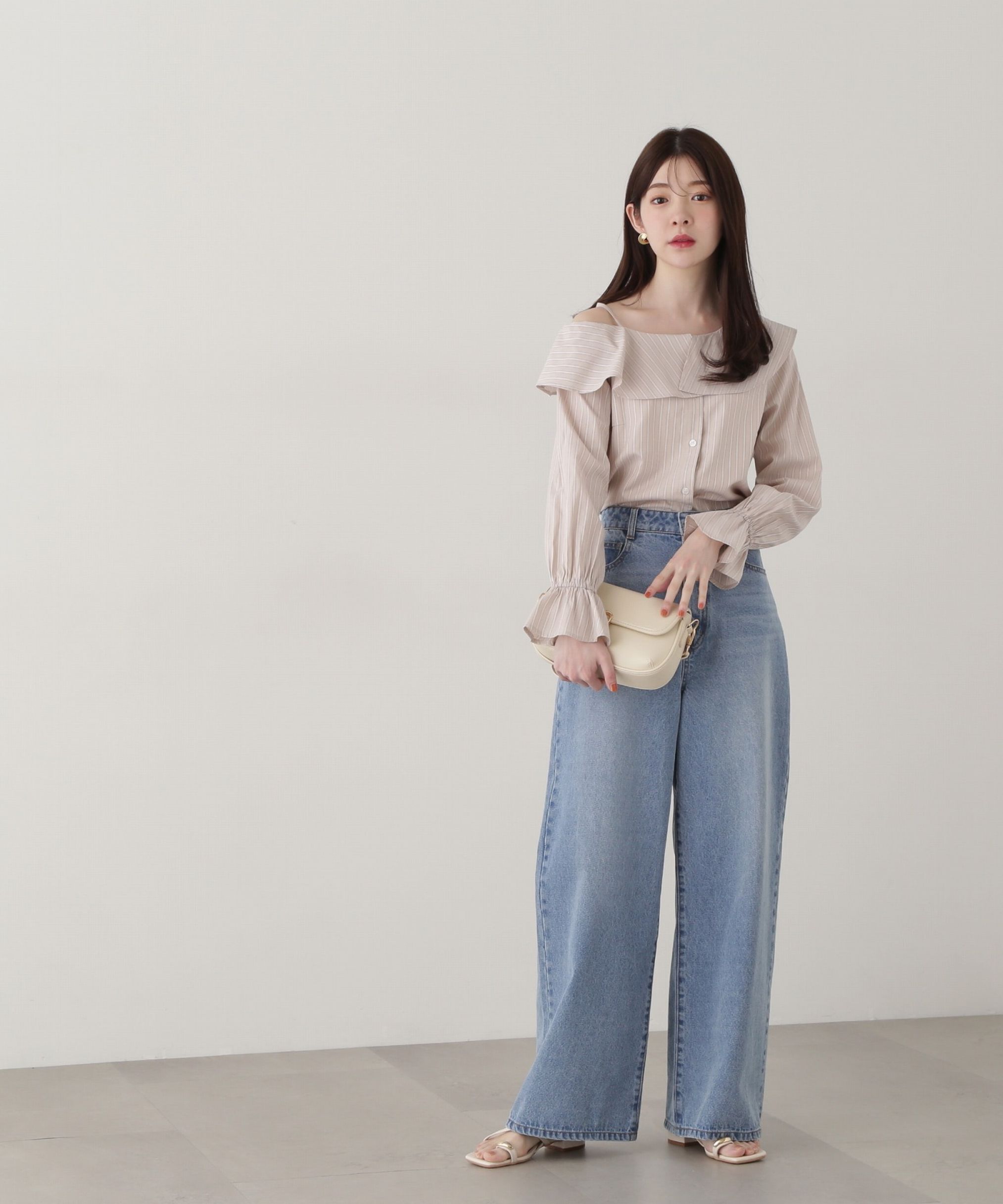PROPORTION BODY DRESSING「アシメフレアブラウス」|シャツ・ブラウス|