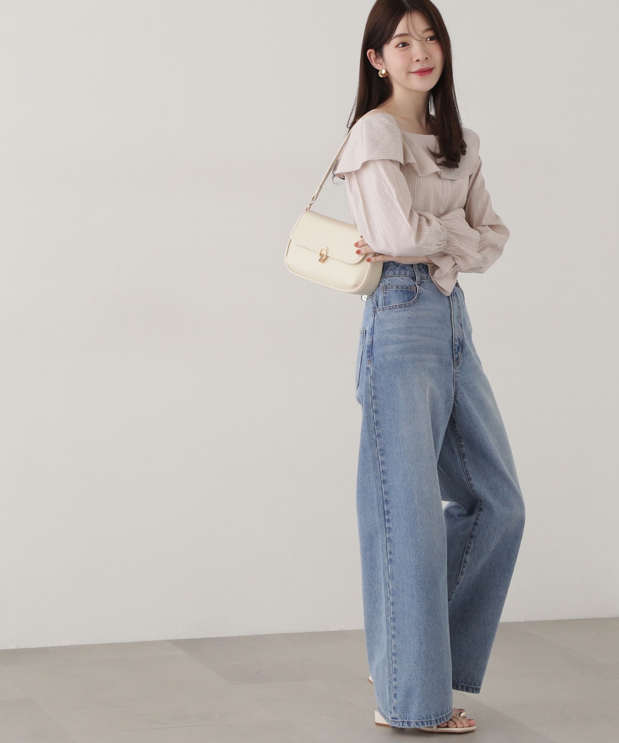 PROPORTION BODY DRESSING「アシメフレアブラウス」|シャツ・ブラウス|