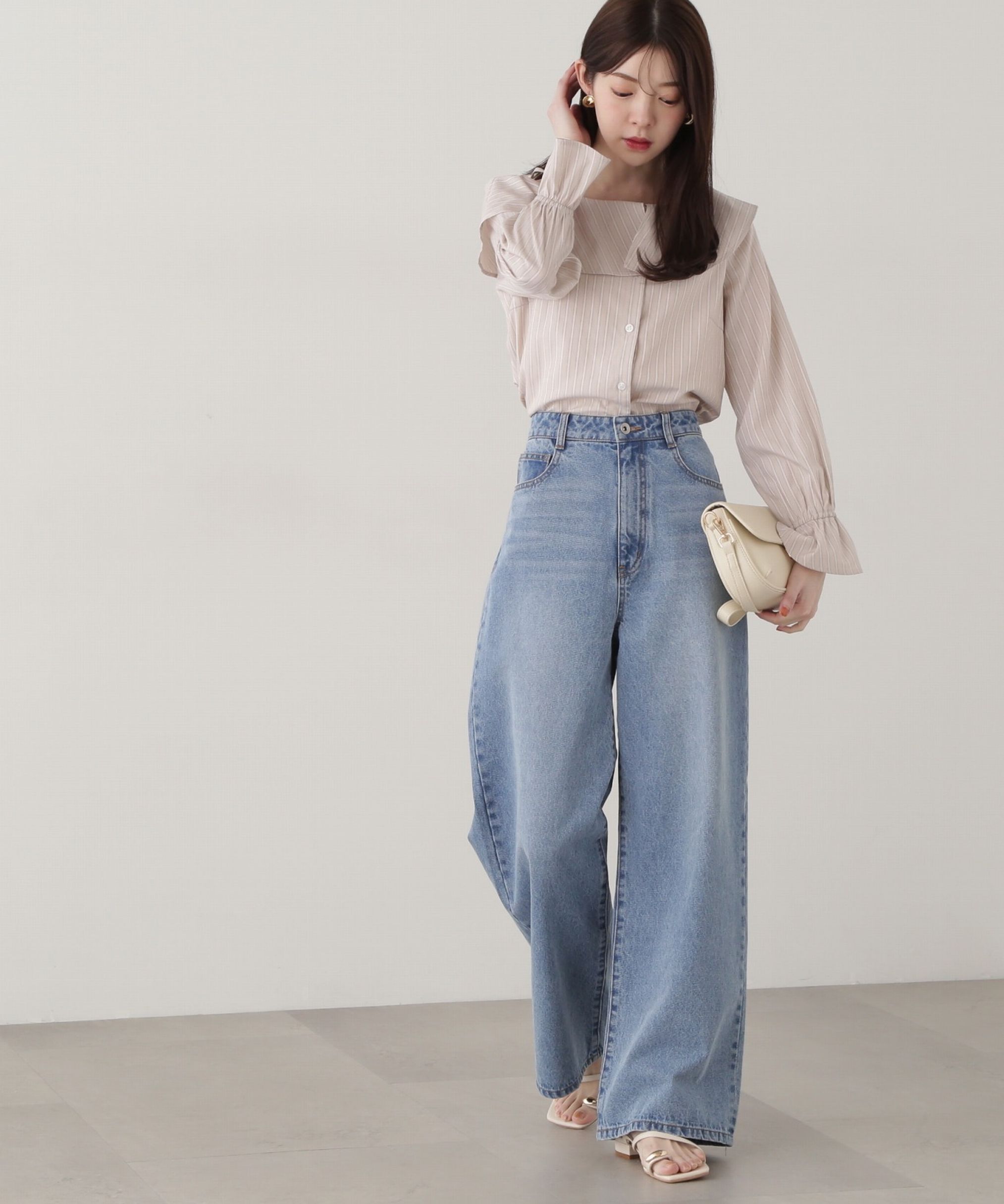 PROPORTION BODY DRESSING「アシメフレアブラウス」|シャツ・ブラウス|