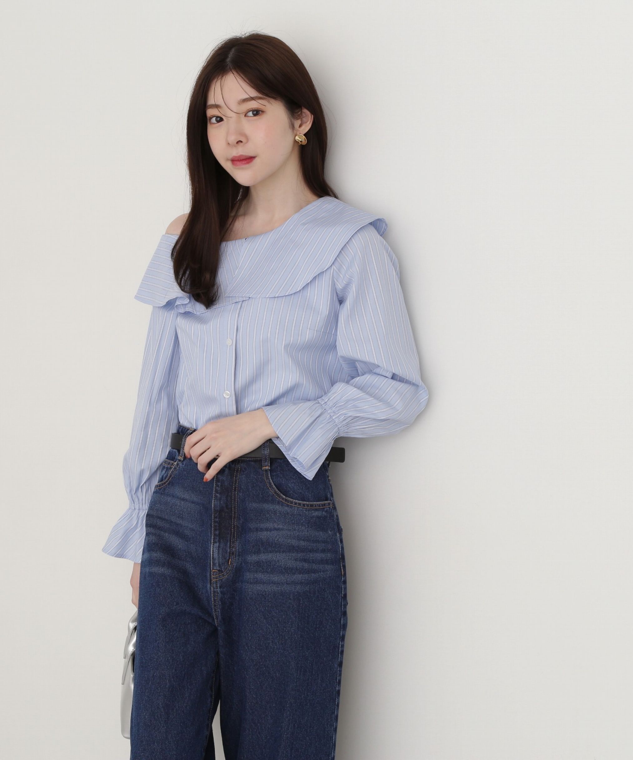 PROPORTION BODY DRESSING「アシメフレアブラウス」|シャツ・ブラウス|