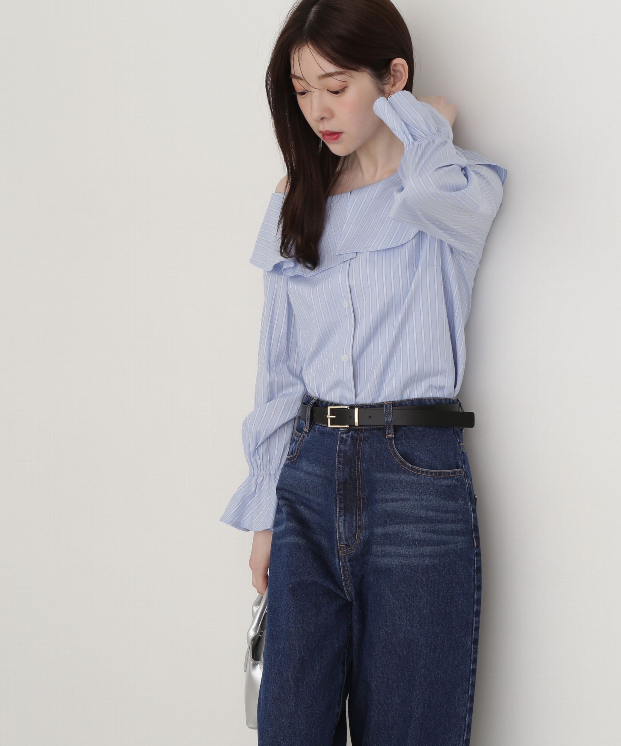 PROPORTION BODY DRESSING「アシメフレアブラウス」|シャツ・ブラウス|