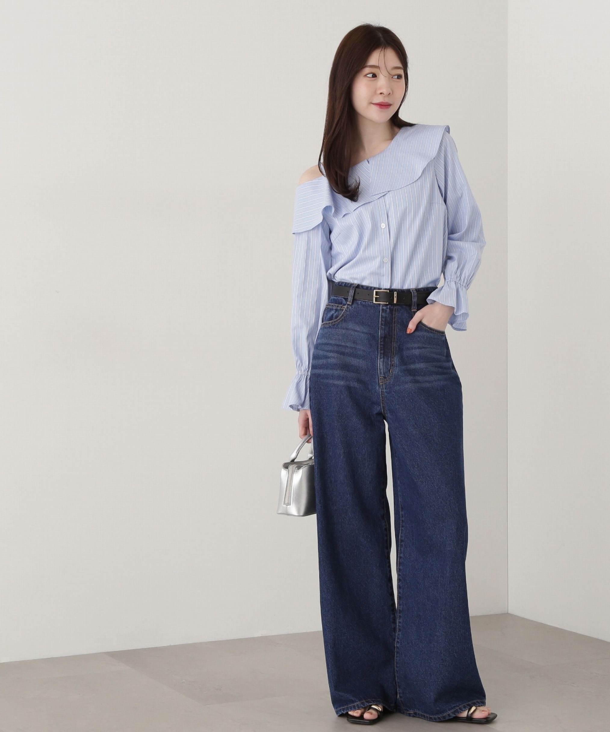 PROPORTION BODY DRESSING「アシメフレアブラウス」|シャツ・ブラウス|