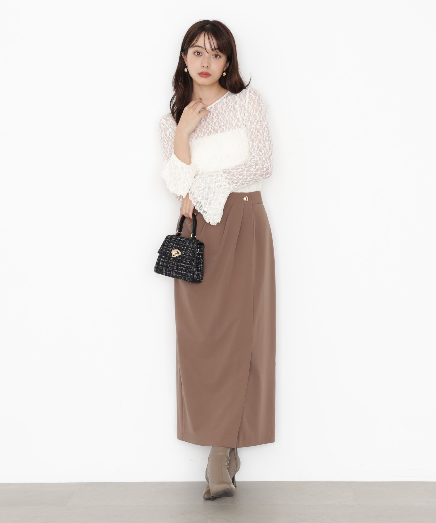 PROPORTION BODY DRESSING「タックタイトスカート 25AW」|スカート|