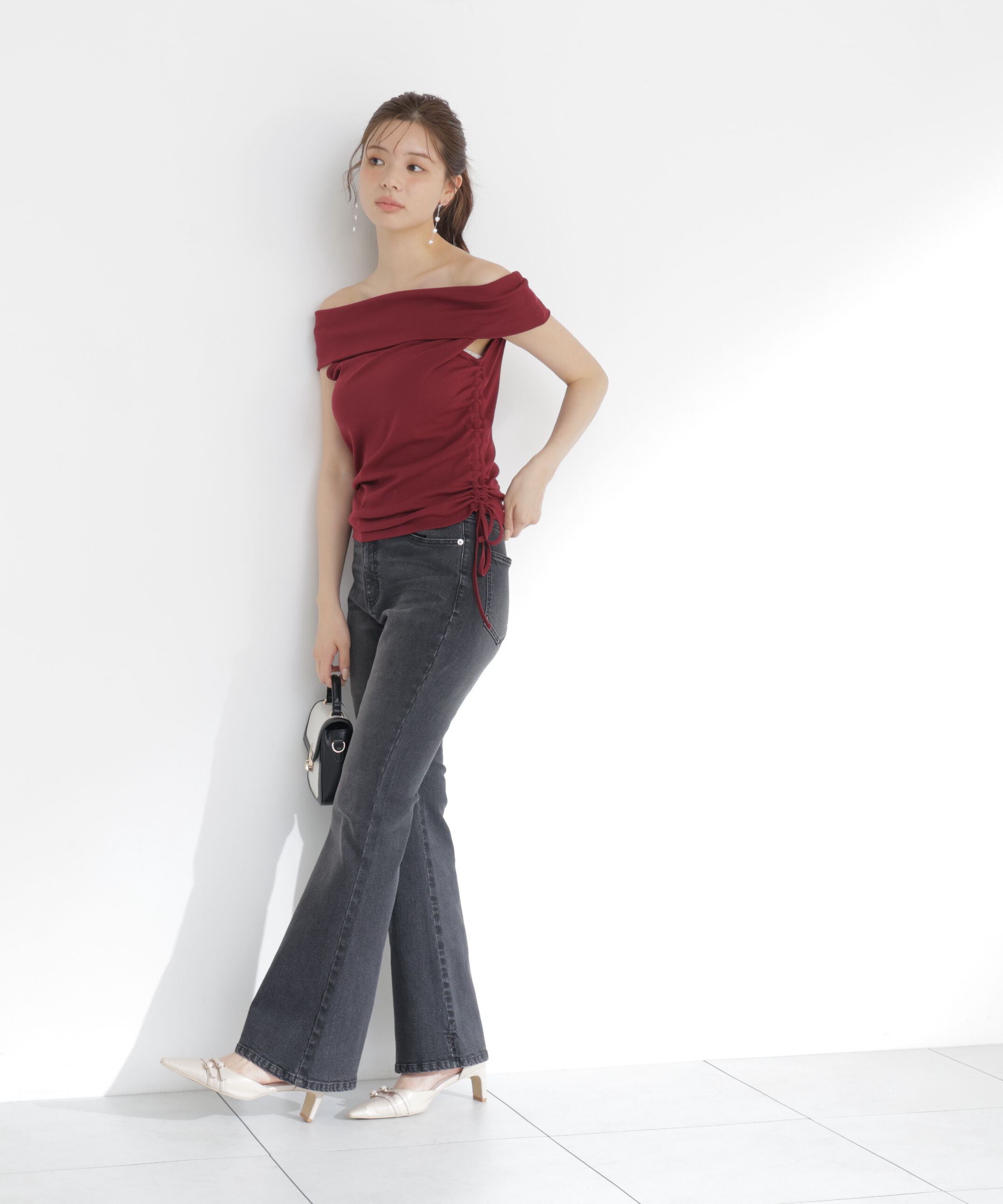  「＜a/mie＞フレアーデニムパンツ 26AW」|その他|