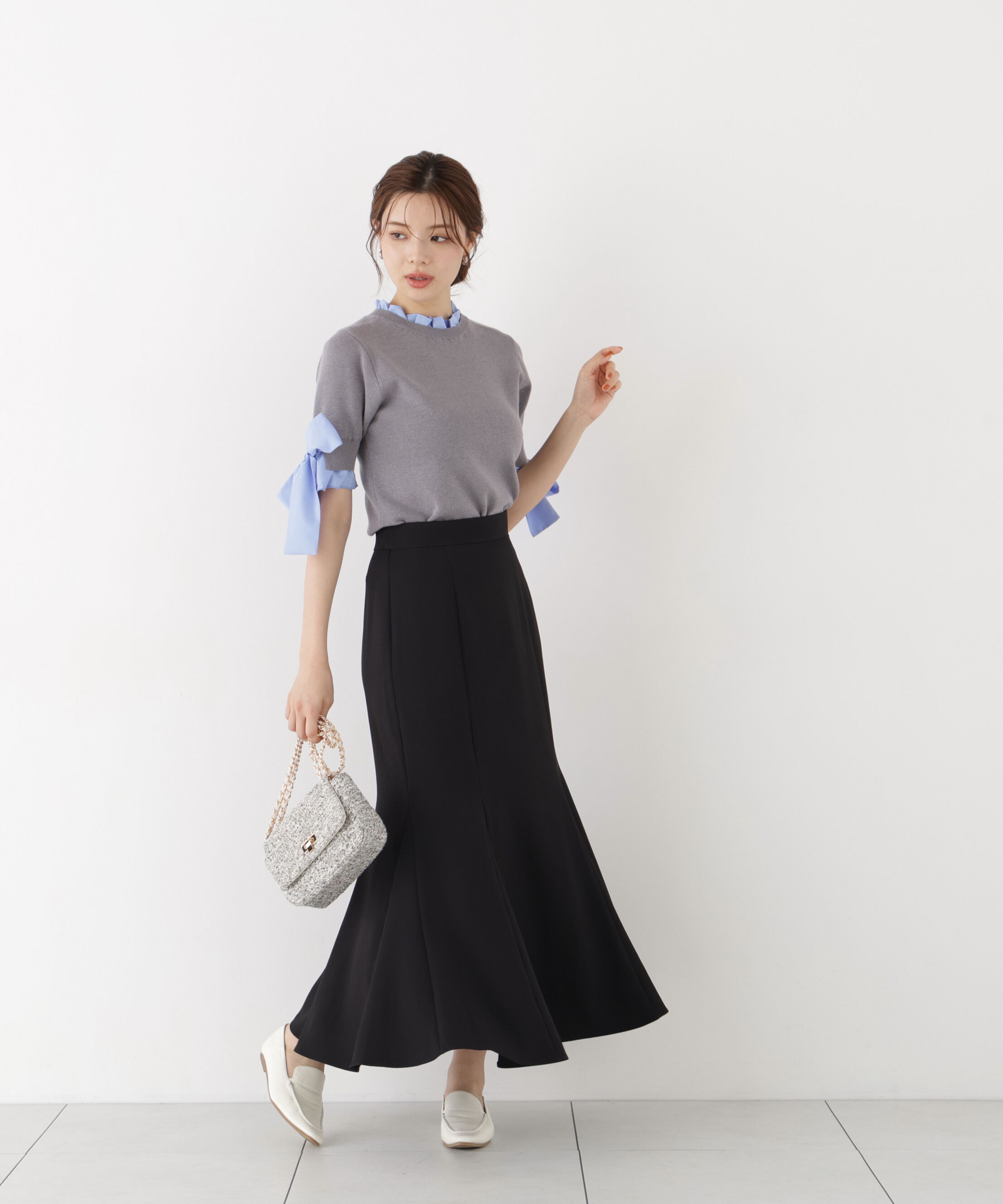 PROPORTION BODY DRESSING「＜一部追加生産予約＞Autumuマーメイドスカート 26AW」|スカート|ブラック