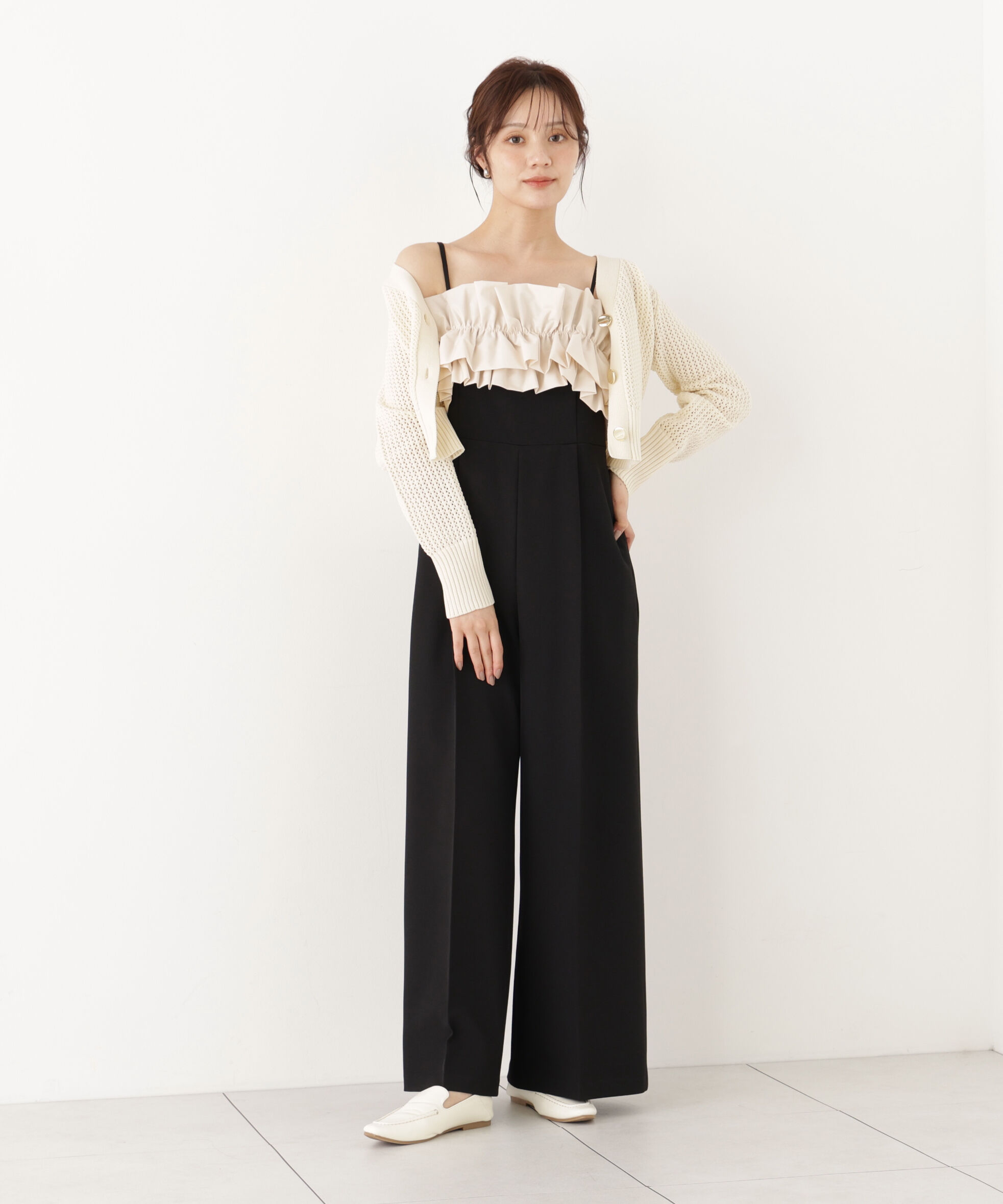 PROPORTION BODY DRESSING「フリルカラーオールインワン 26AW」|ワンピース|
