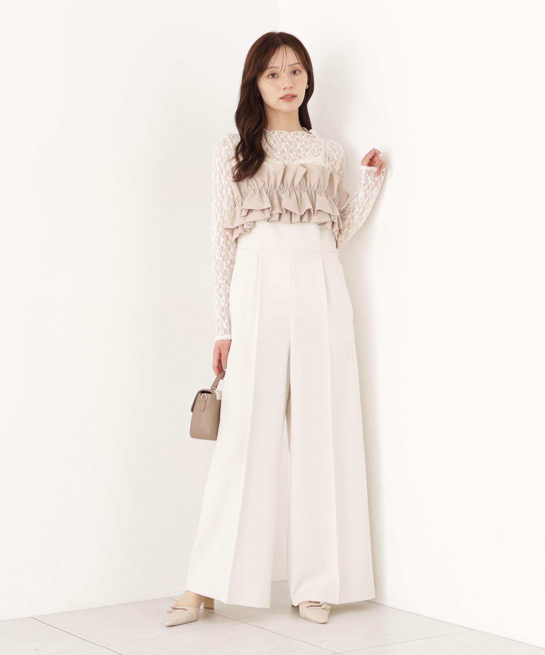 PROPORTION BODY DRESSING「フリルカラーオールインワン 26AW」|ワンピース|