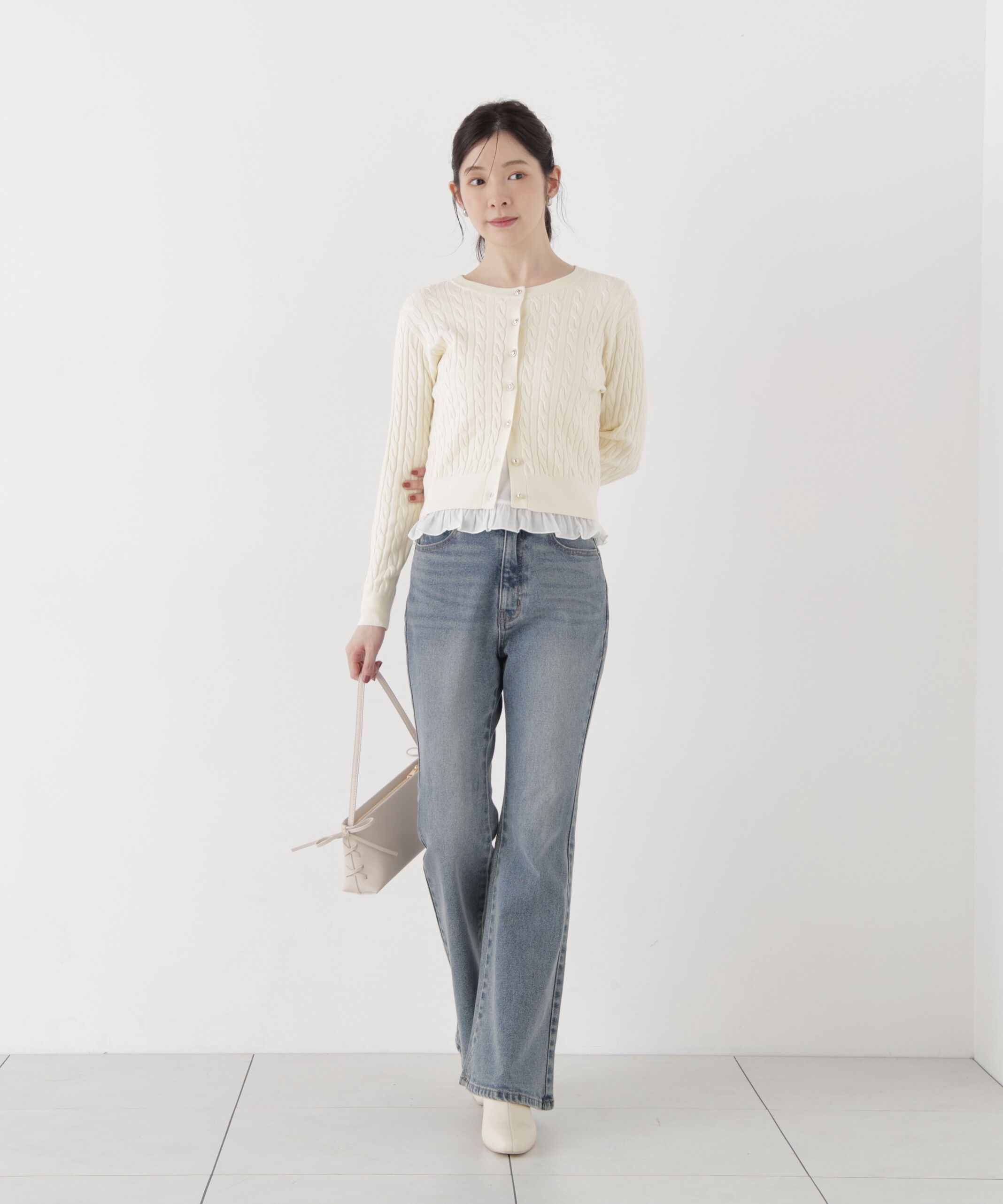 PROPORTION BODY DRESSING「＜a/mie＞前後2wayロングスリーブカットソー」|Tシャツ・カットソー|