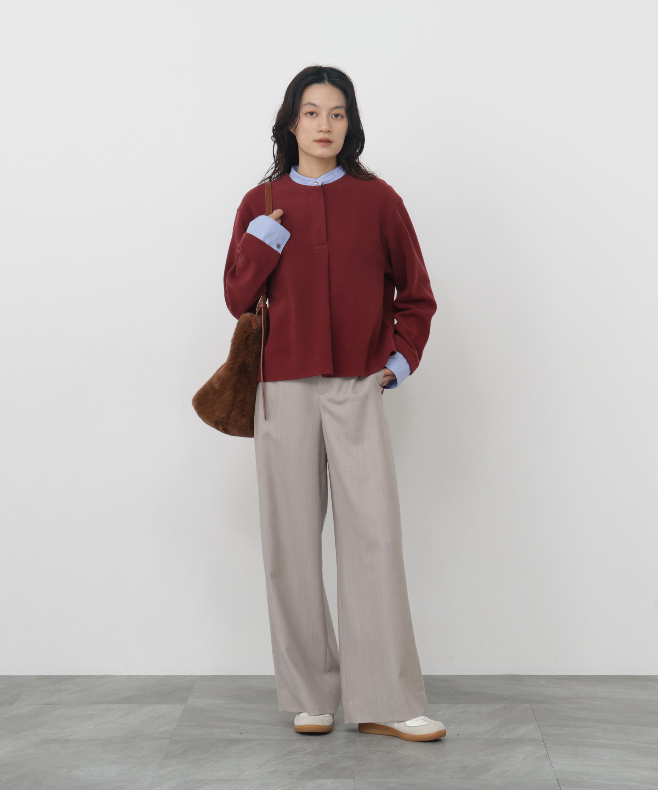  「◆ミルドジャージーシャツドッキングプルオーバー」|Tシャツ・カットソー|