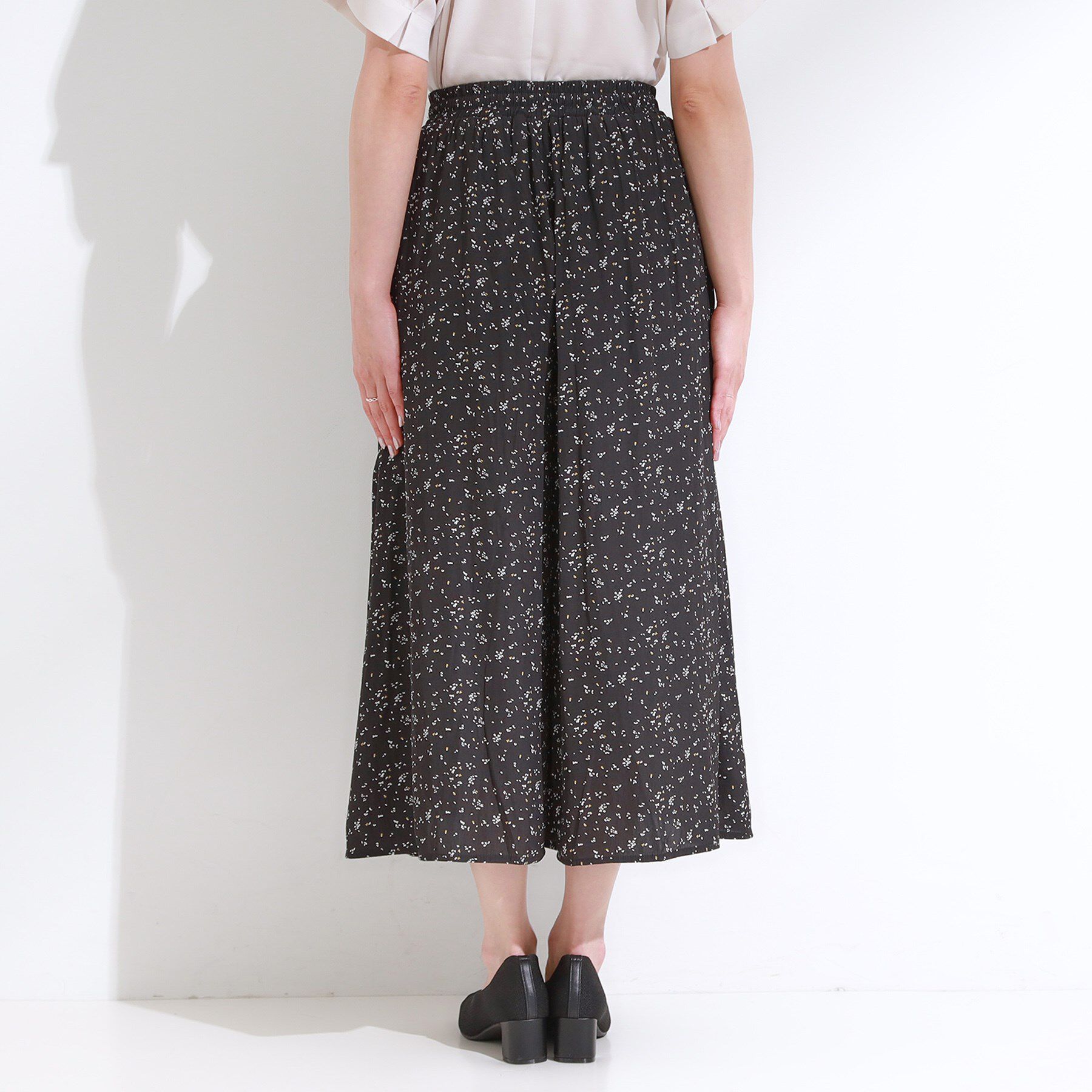 SHOO･LA･RUE「【S-LL/裏地ひんやり】スカート見えで上品に マットサテンスカーチョ」|その他|