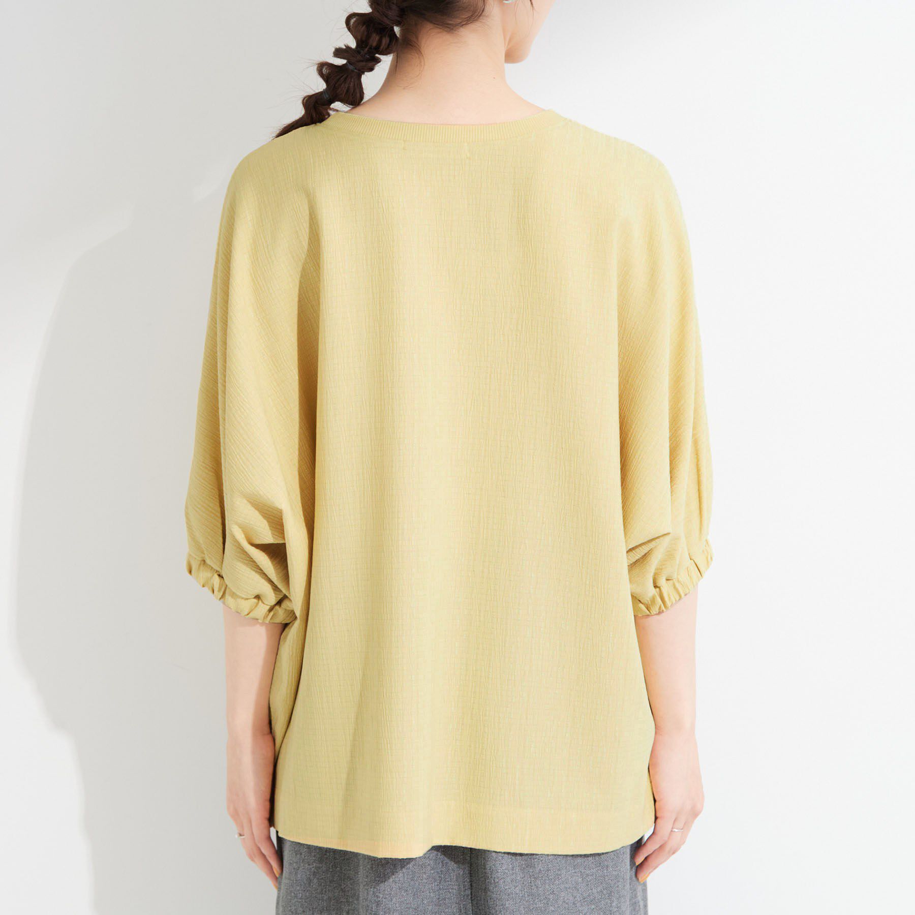 SHOO･LA･RUE「【インせず着られる/洗濯後しわになりにくい】しぼしぼドルマンブラウス」|シャツ・ブラウス|