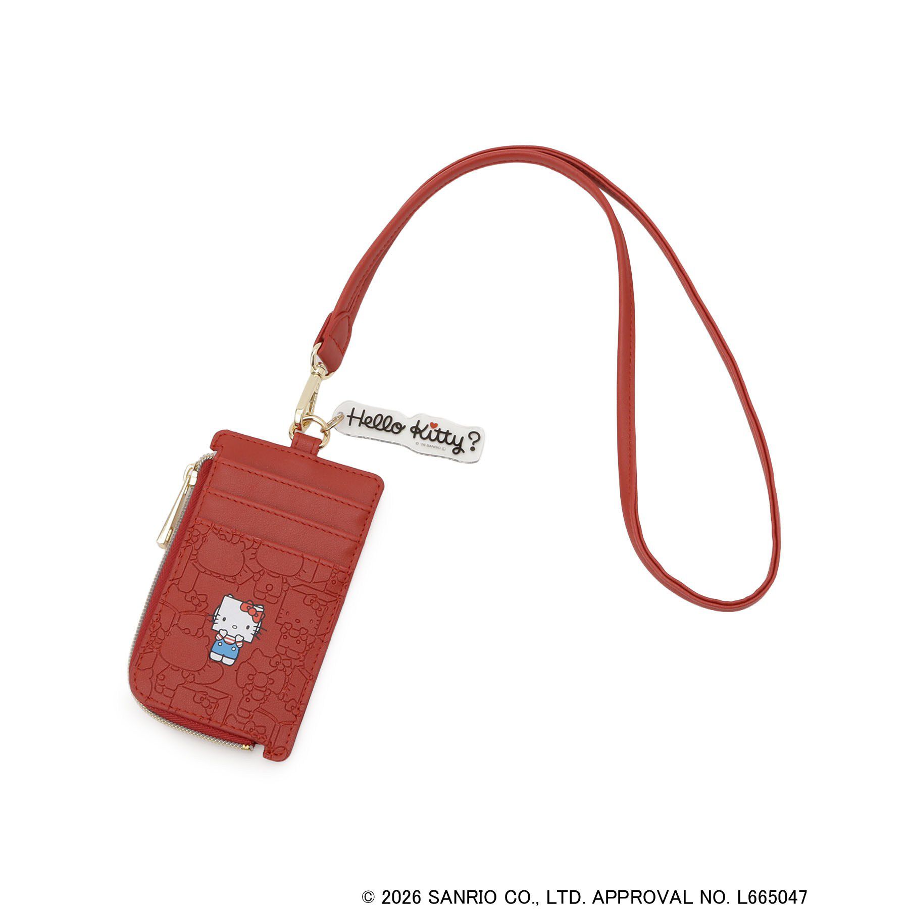 SHOO･LA･RUE「【HELLO KITTY コラボ】ストラップ付カードケース」|その他|レッド(063)