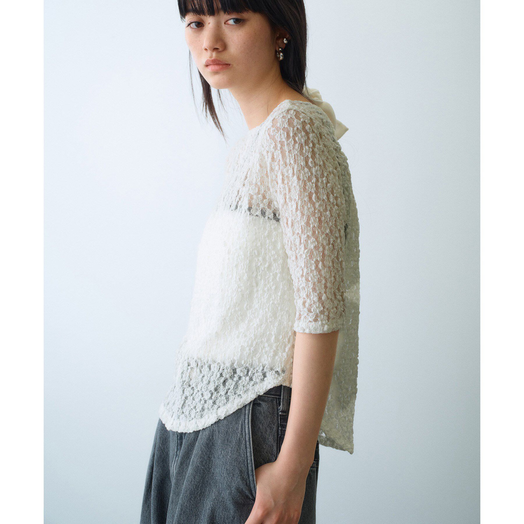 CODE A「lace layered pullover」|Tシャツ・カットソー|
