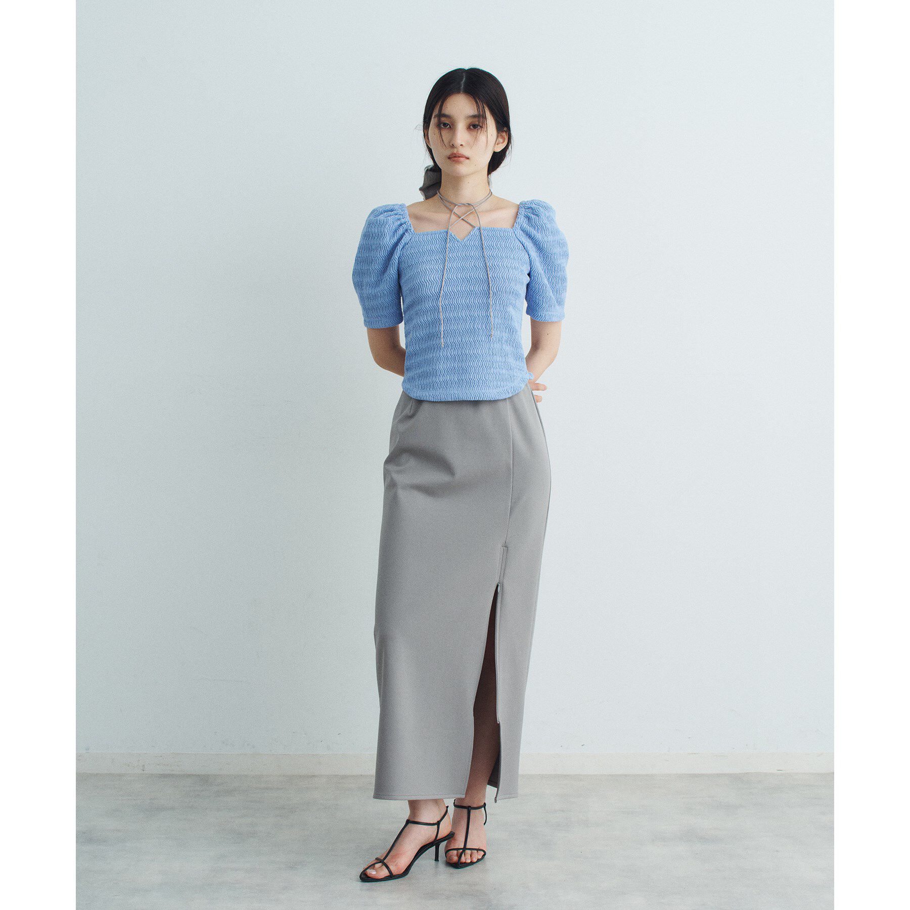 CODE A「slit jersey skirt」|スカート|
