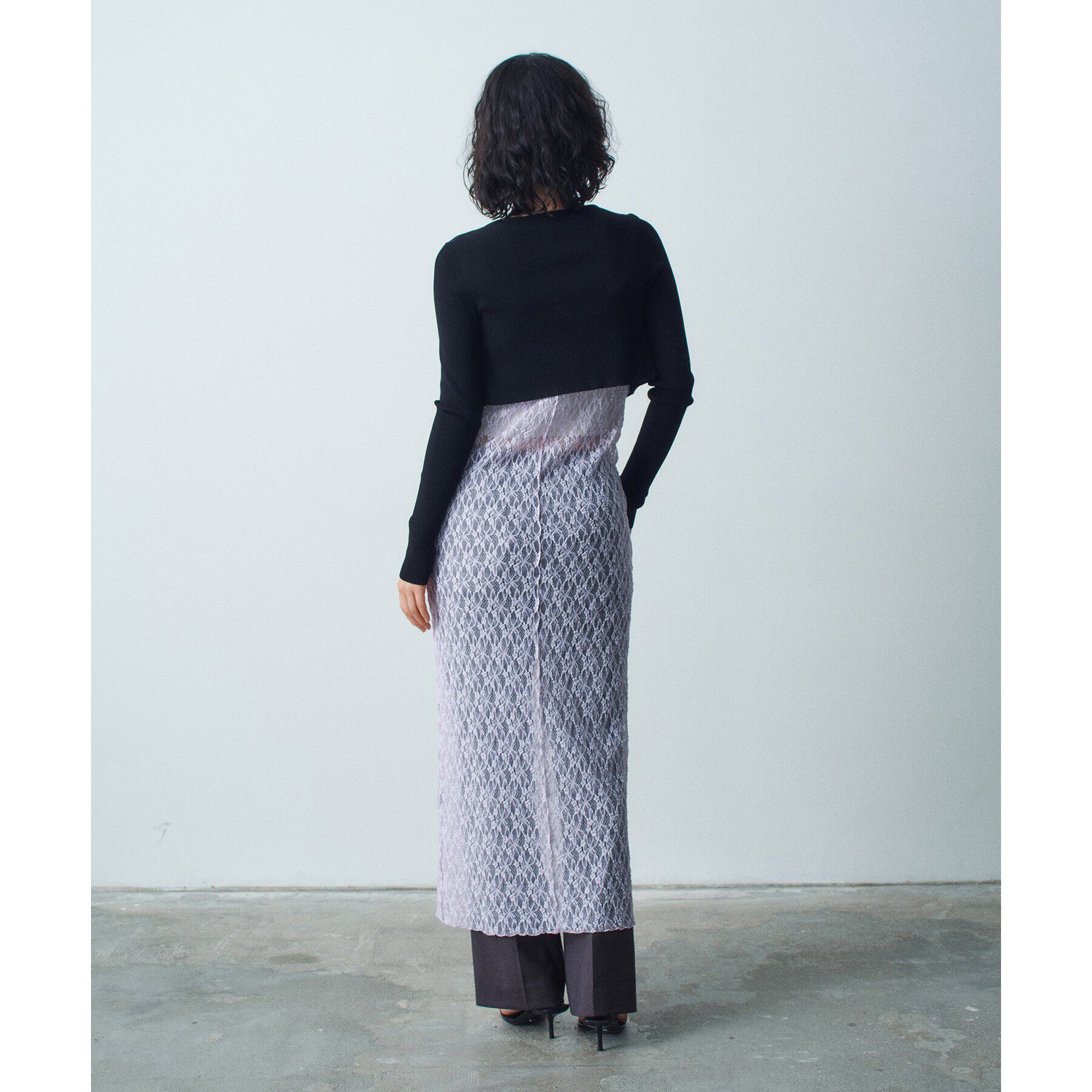 CODE A「stretch lace cami dress」|ワンピース|