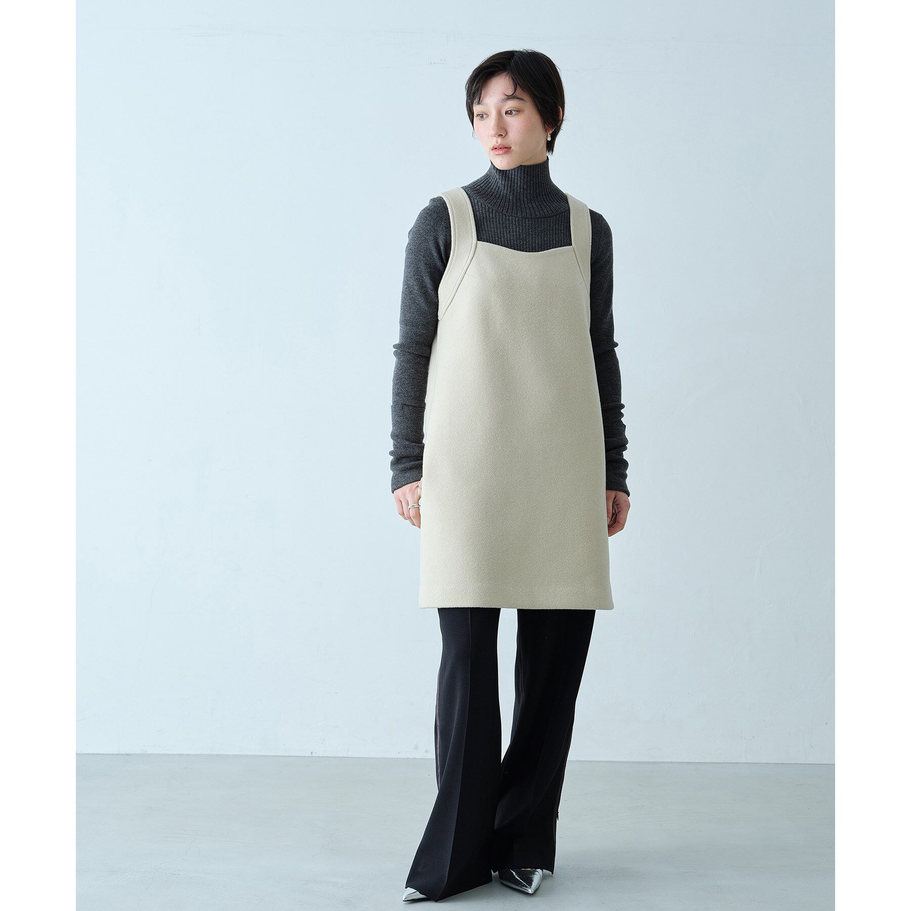 CODE A「wool mini dress」|ワンピース|
