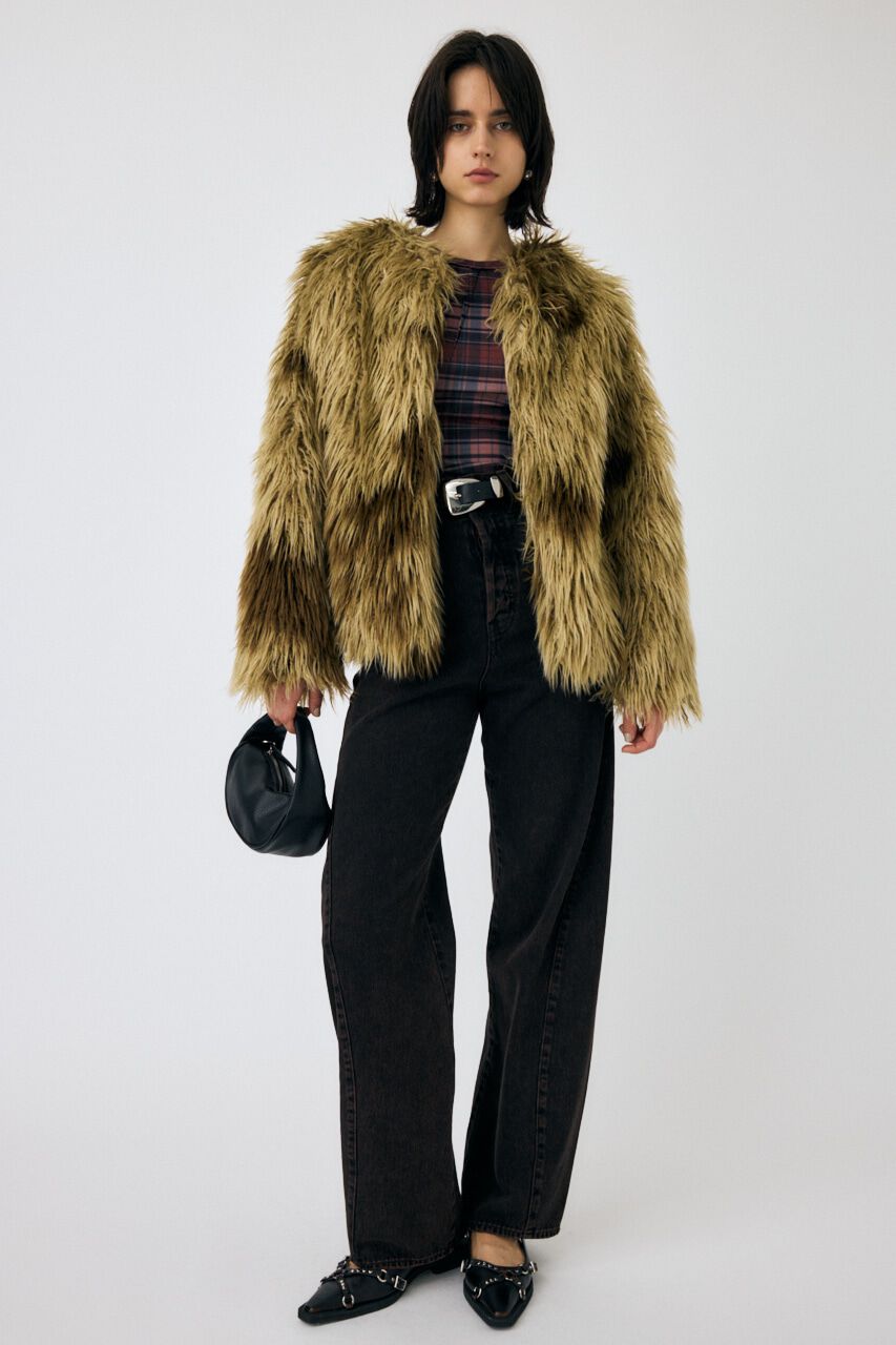 MOUSSY「MESSY FAUX ファーコート」|その他|