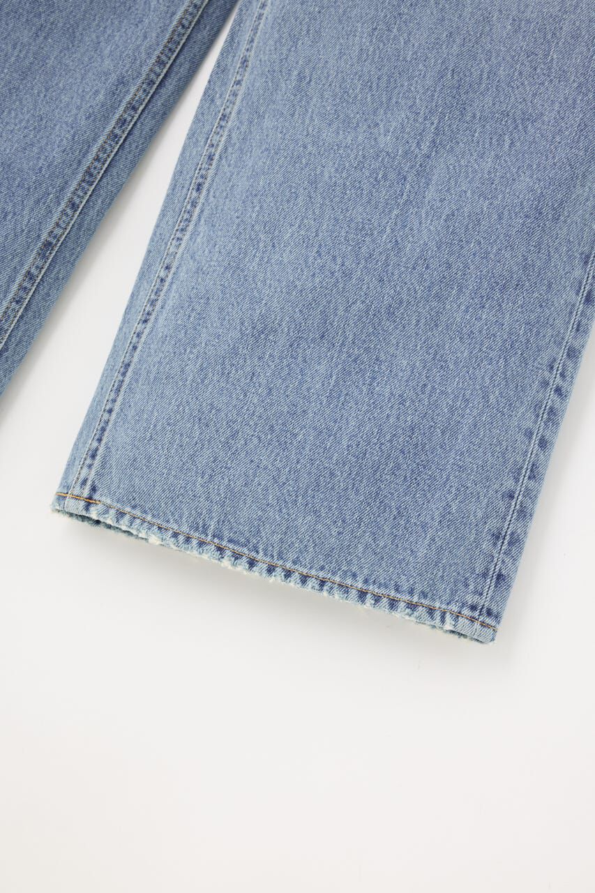 MOUSSY「CROSS WAIST WIDE STRAIGHT」|デニム|