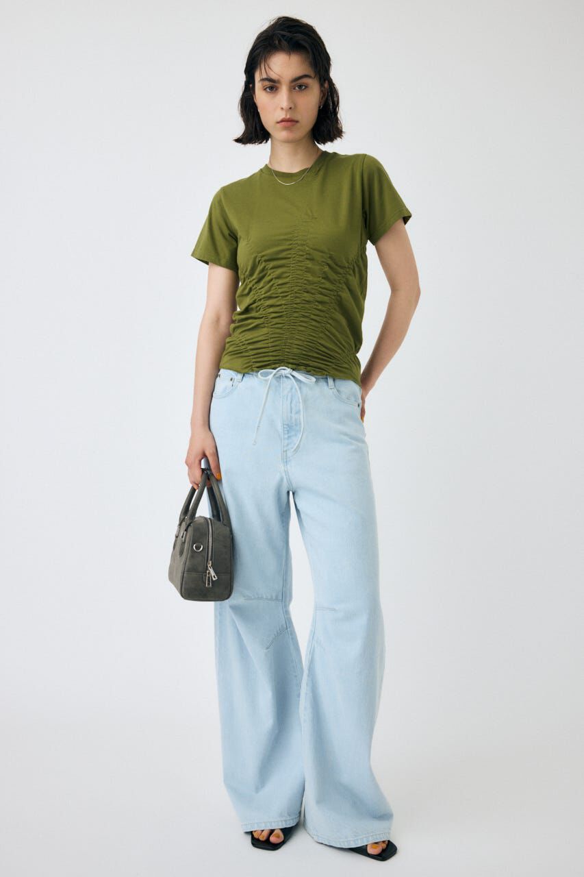 MOUSSY「GATHER CUT トップス」|Tシャツ・カットソー|