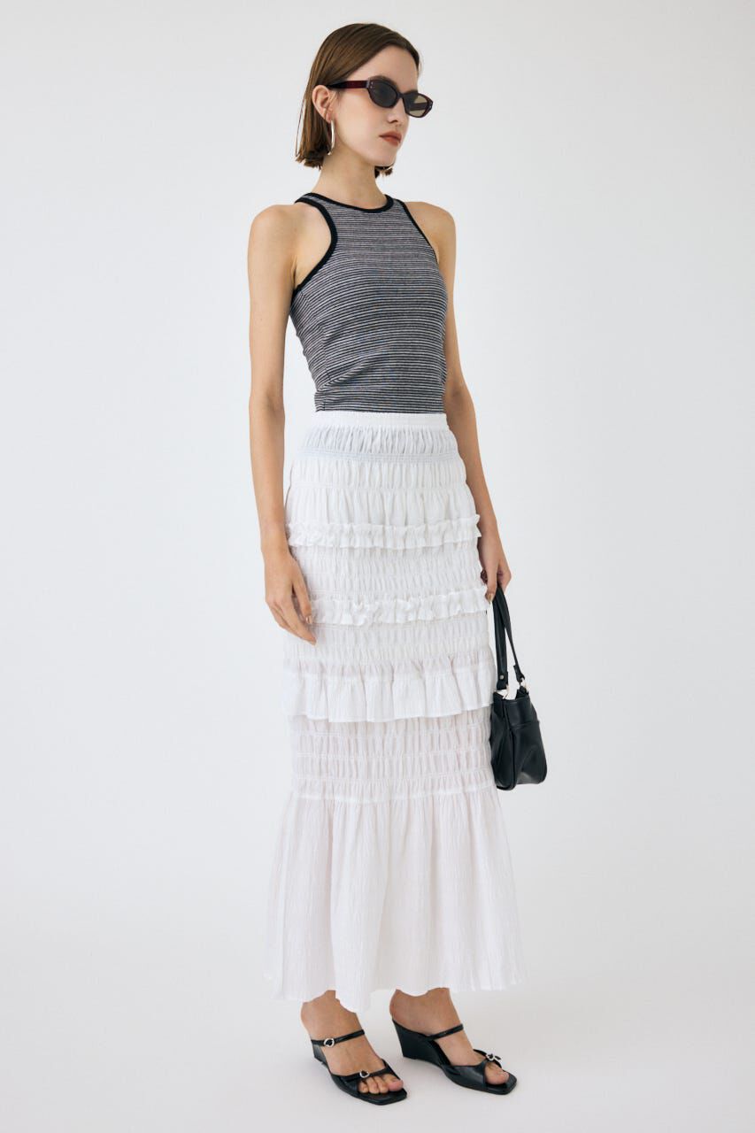 MOUSSY「SHIRRING LONG スカート」|スカート|