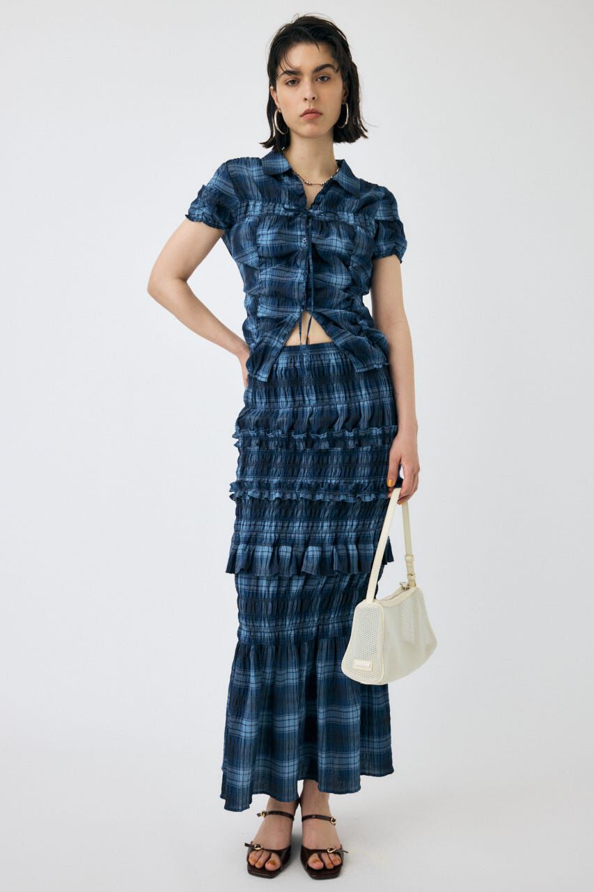 MOUSSY「SHIRRING LONG スカート」|スカート|