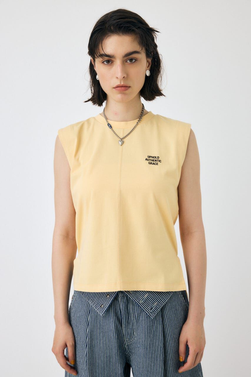 MOUSSY「TINY LETTER SLEEVELESS トップス」|その他|