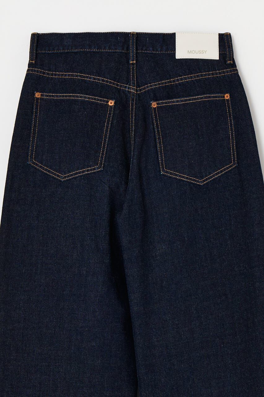 MOUSSY「TUCK WIDE ストレートデニム」|デニム|
