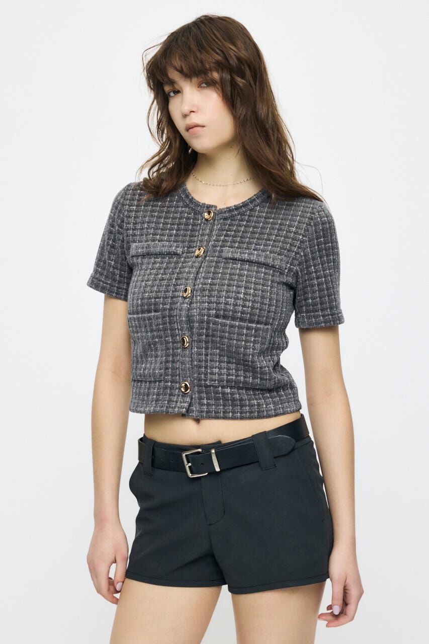 MOUSSY「TWEEDY カーディガン」|カーディガン|