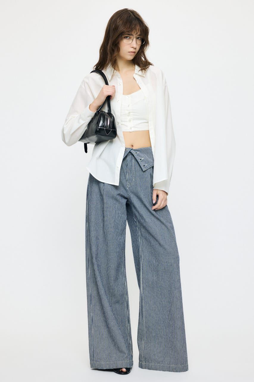 MOUSSY「CORSET DESIGN バギー」|デニム|