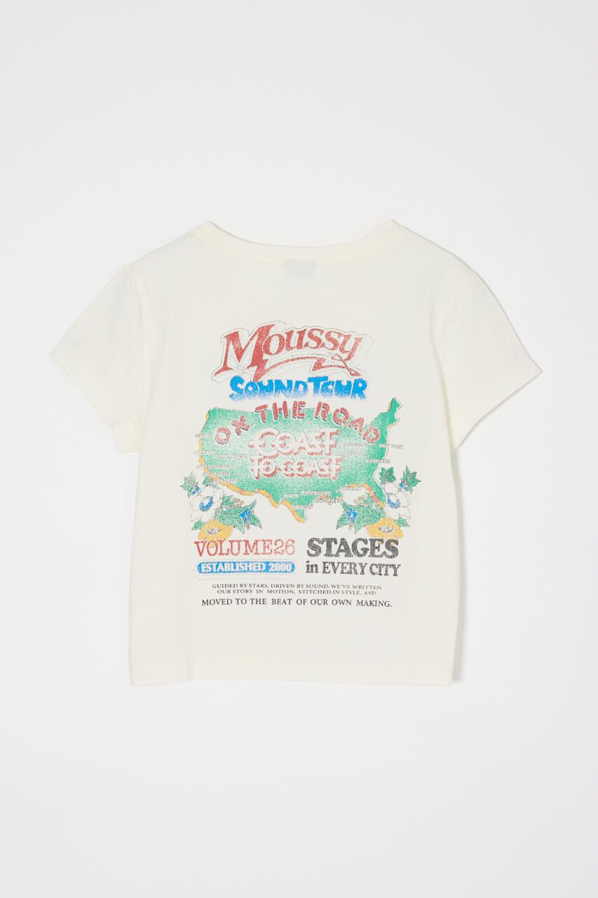 MOUSSY「MOUSSY VOL26 TOUR TEE」|Tシャツ・カットソー|