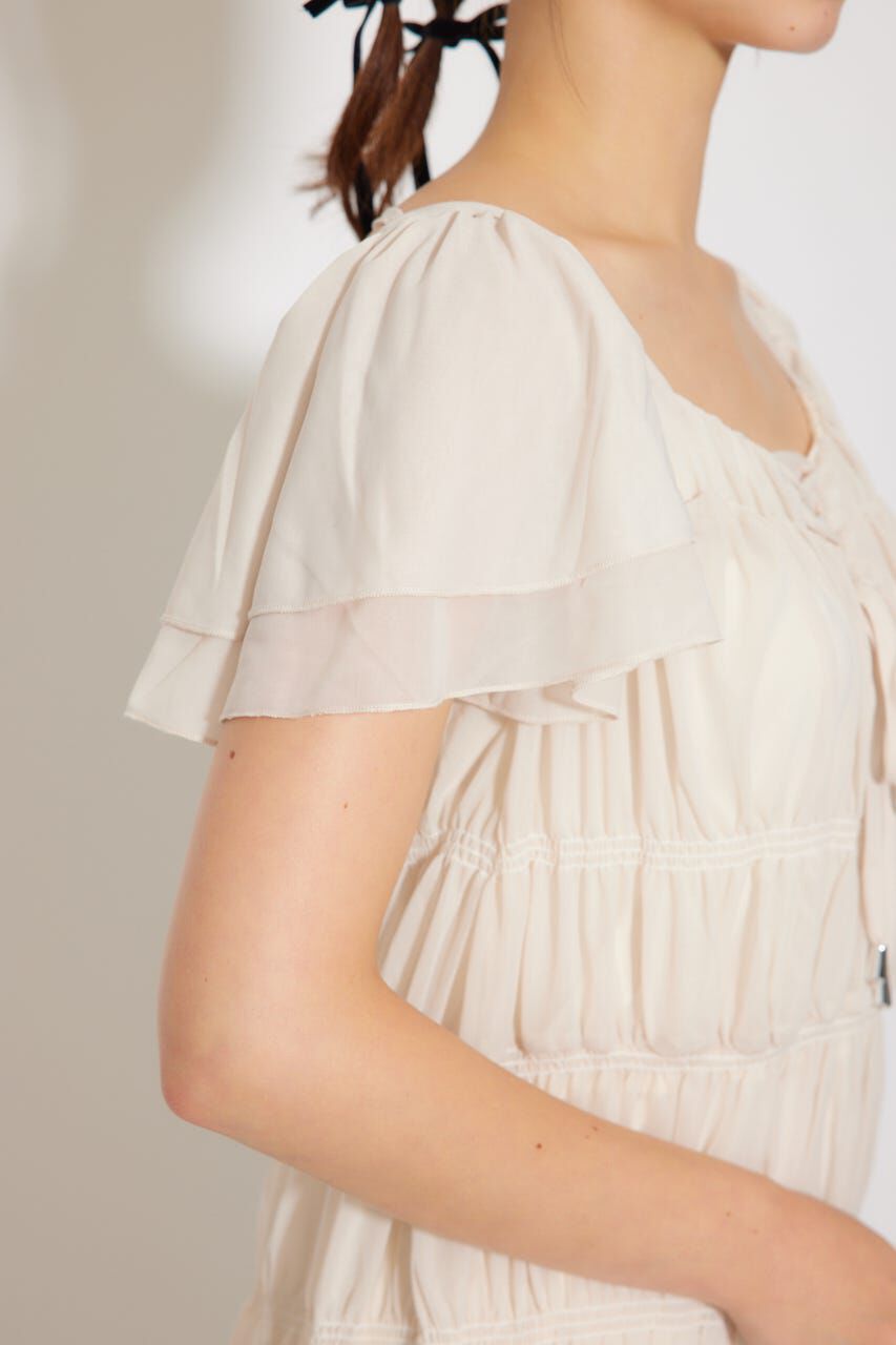 rienda「ワッシャーリラクシーカットワンピース」|ワンピース|