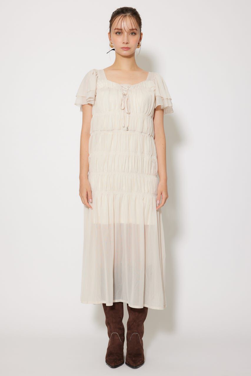rienda「ワッシャーリラクシーカットワンピース」|ワンピース|