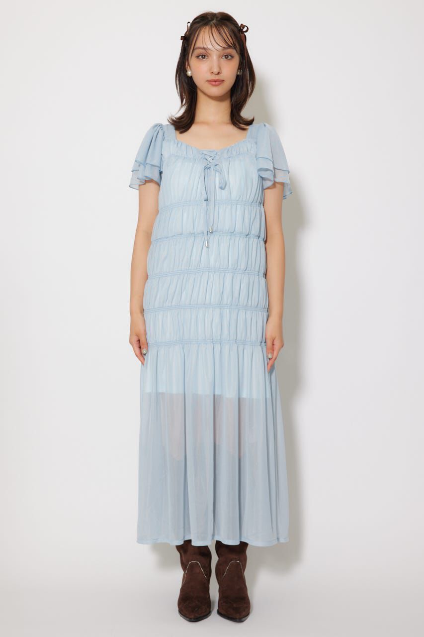 rienda「ワッシャーリラクシーカットワンピース」|ワンピース|