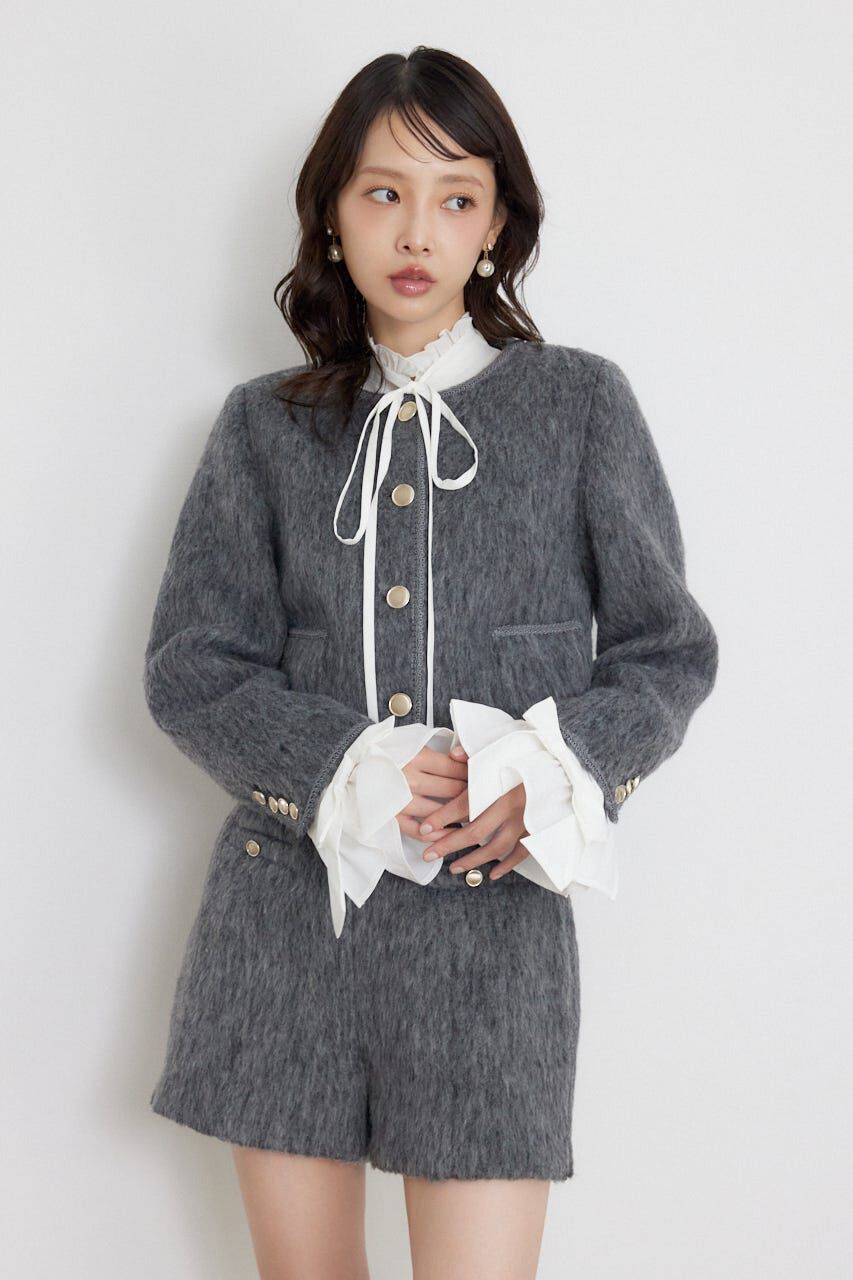 rienda「2WAYゴールドボタンジャケット」|その他|GRY