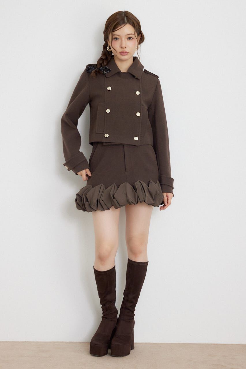 rienda「フリルヘムスコートショートパンツ」|その他|