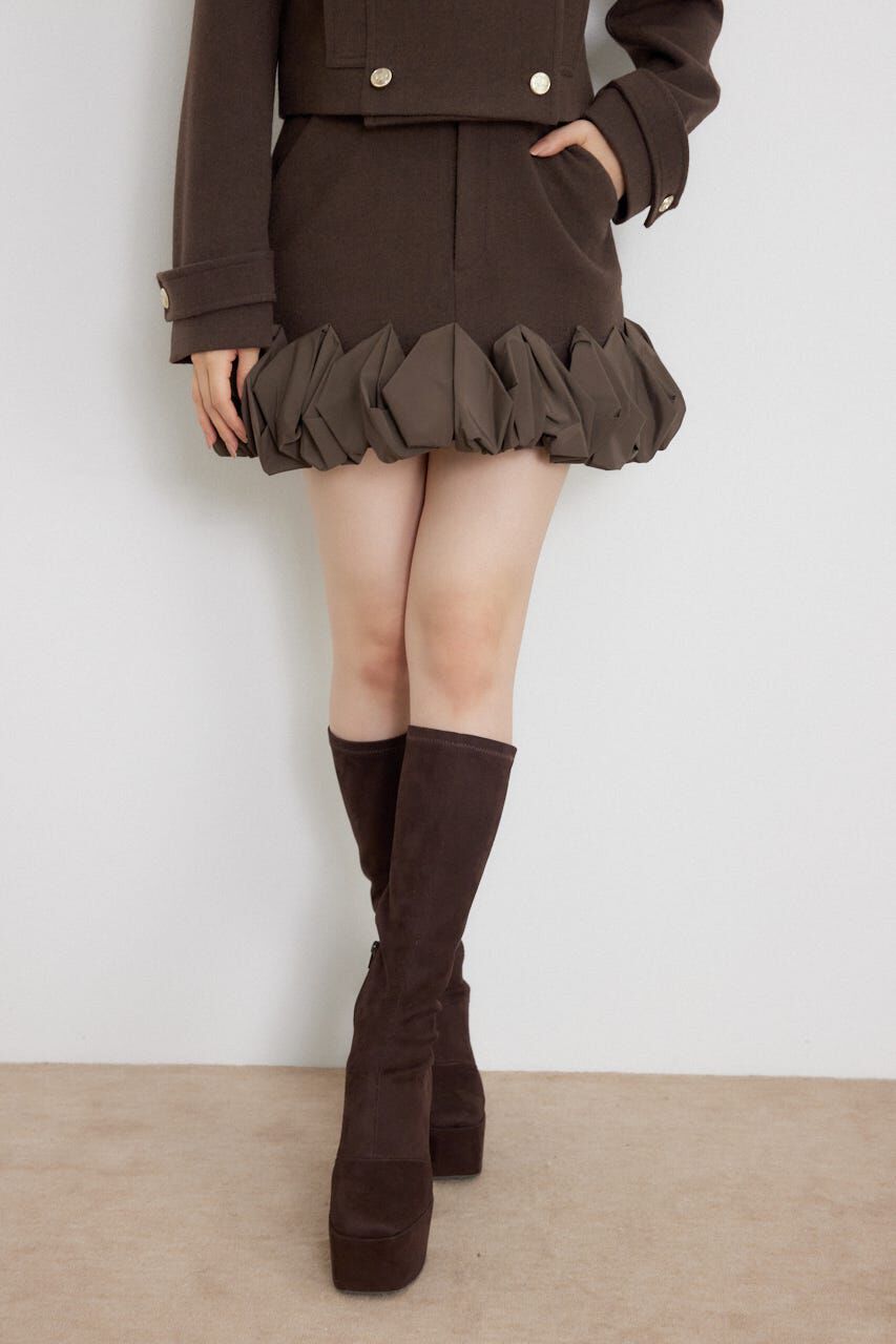 rienda「フリルヘムスコートショートパンツ」|その他|