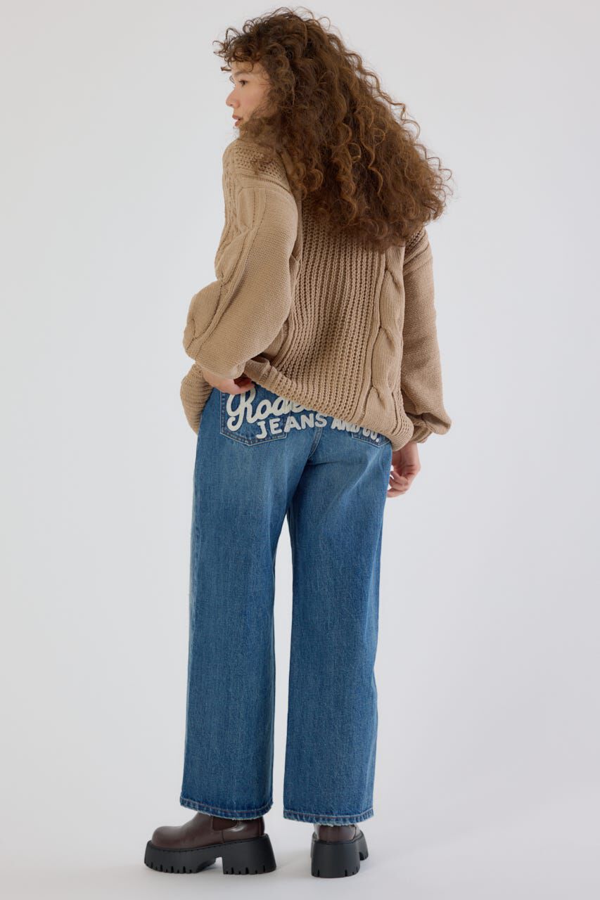 RODEO CROWNS「HIP EMB LOOSE DENIM」|デニム|