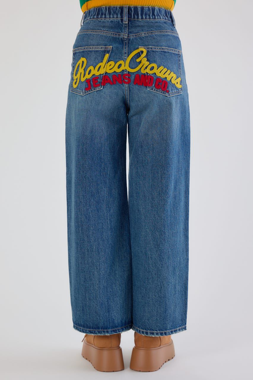 RODEO CROWNS「HIP EMB LOOSE DENIM」|デニム|
