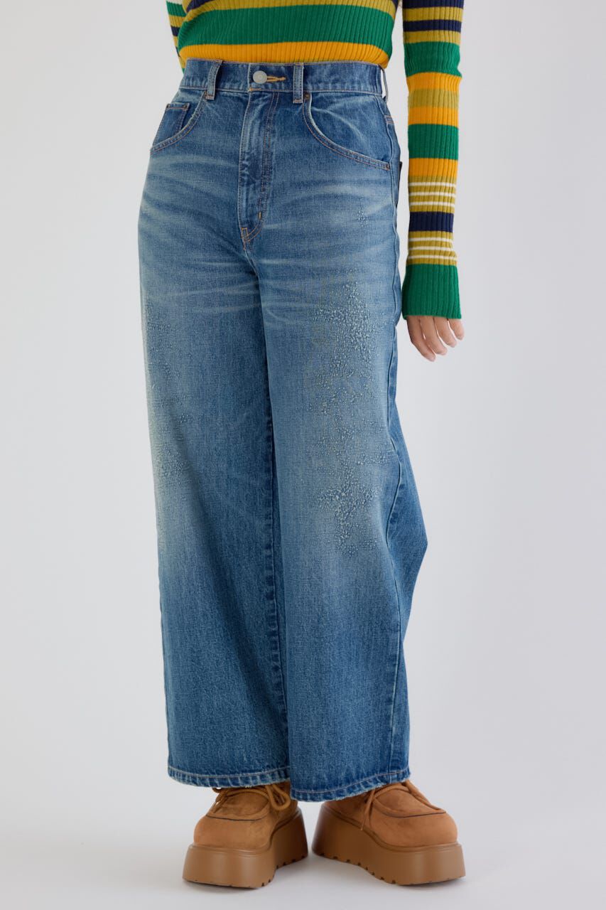 RODEO CROWNS「HIP EMB LOOSE DENIM」|デニム|