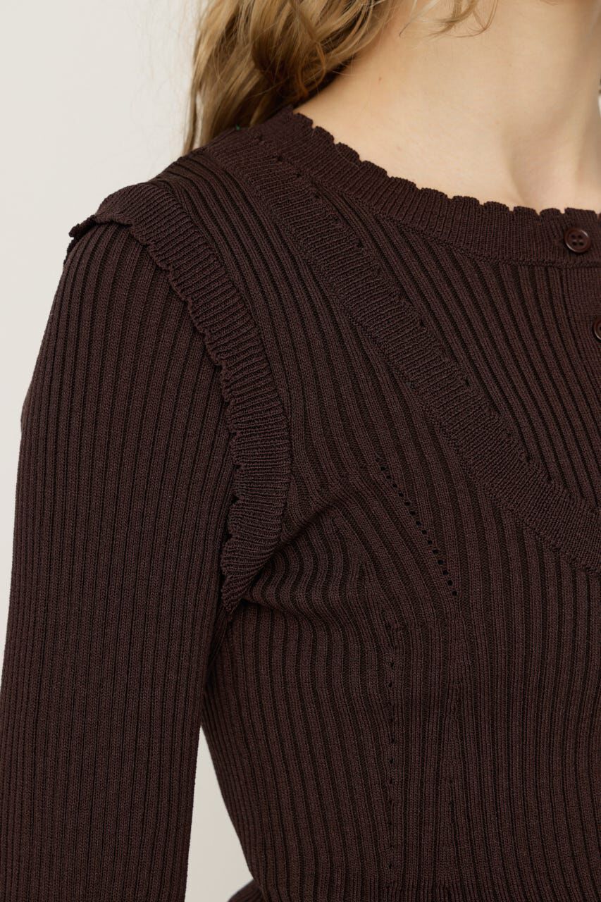 SLY「FRONT BUTTON FRILL ショートワンピース」|ワンピース|