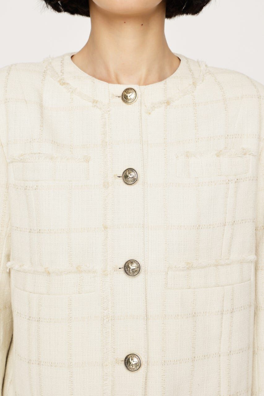 SLY「NO COLLAR TWEED ジャケット」|その他|
