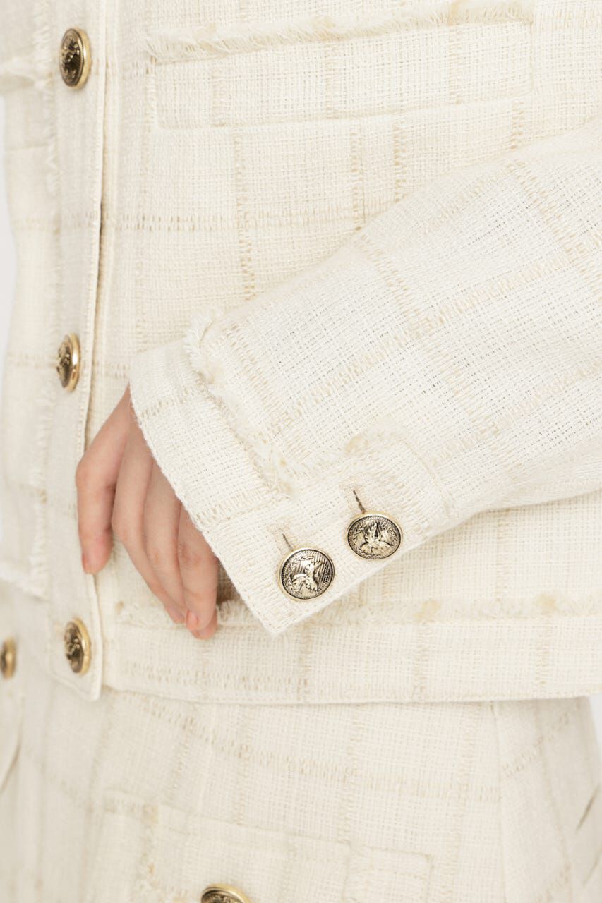 SLY「NO COLLAR TWEED ジャケット」|その他|