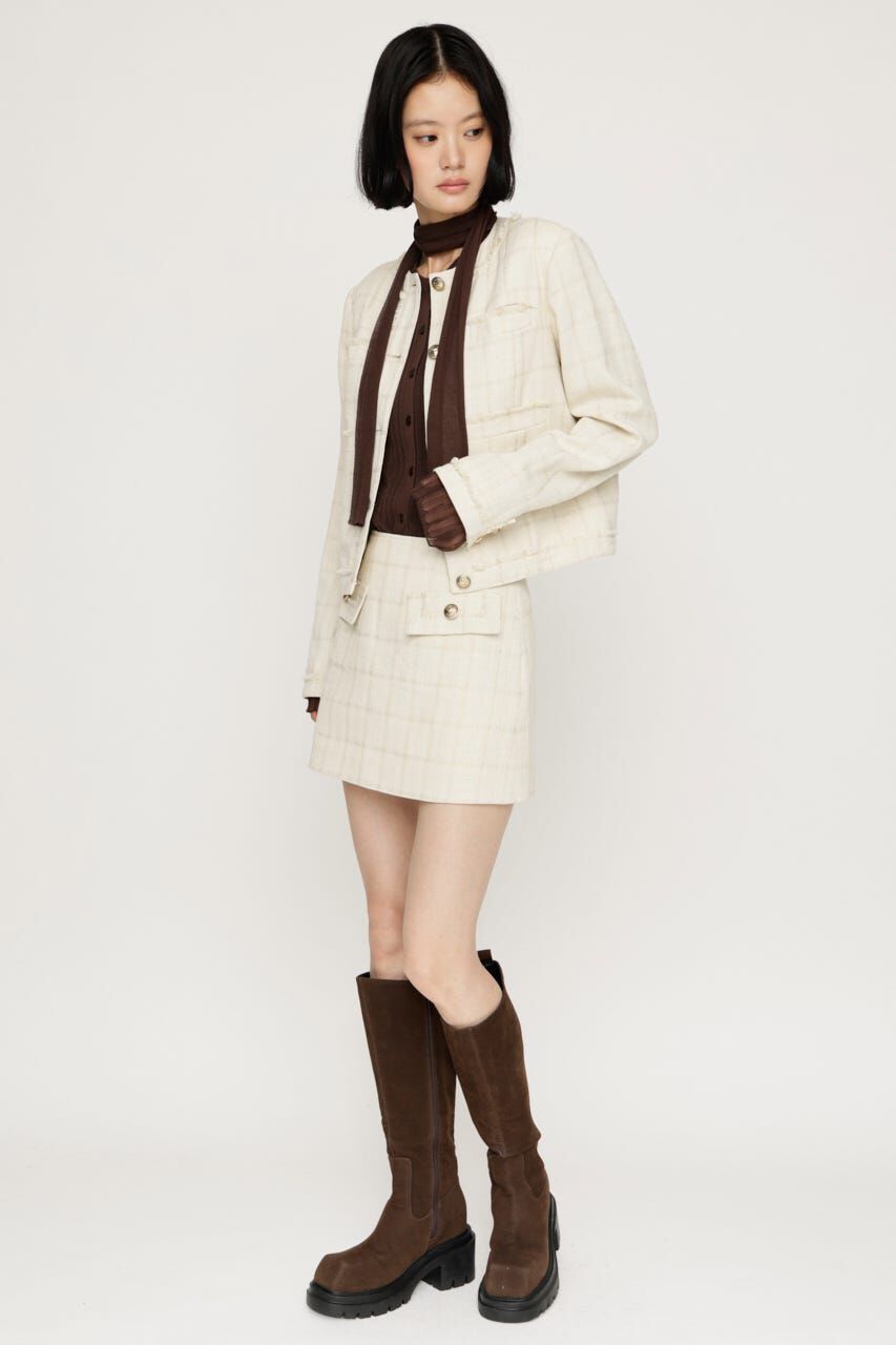 SLY「NO COLLAR TWEED ジャケット」|その他|