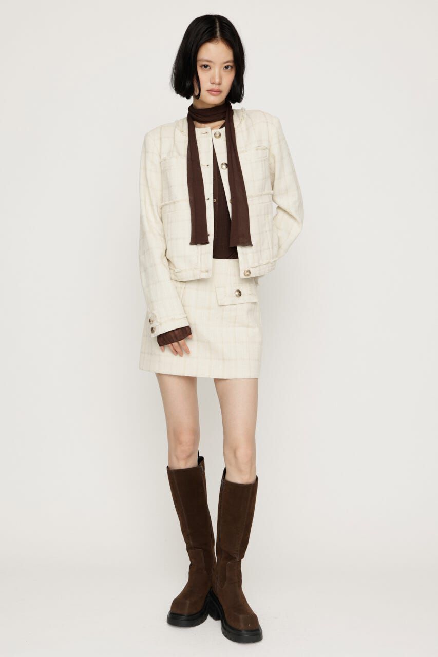 SLY「NO COLLAR TWEED ジャケット」|その他|