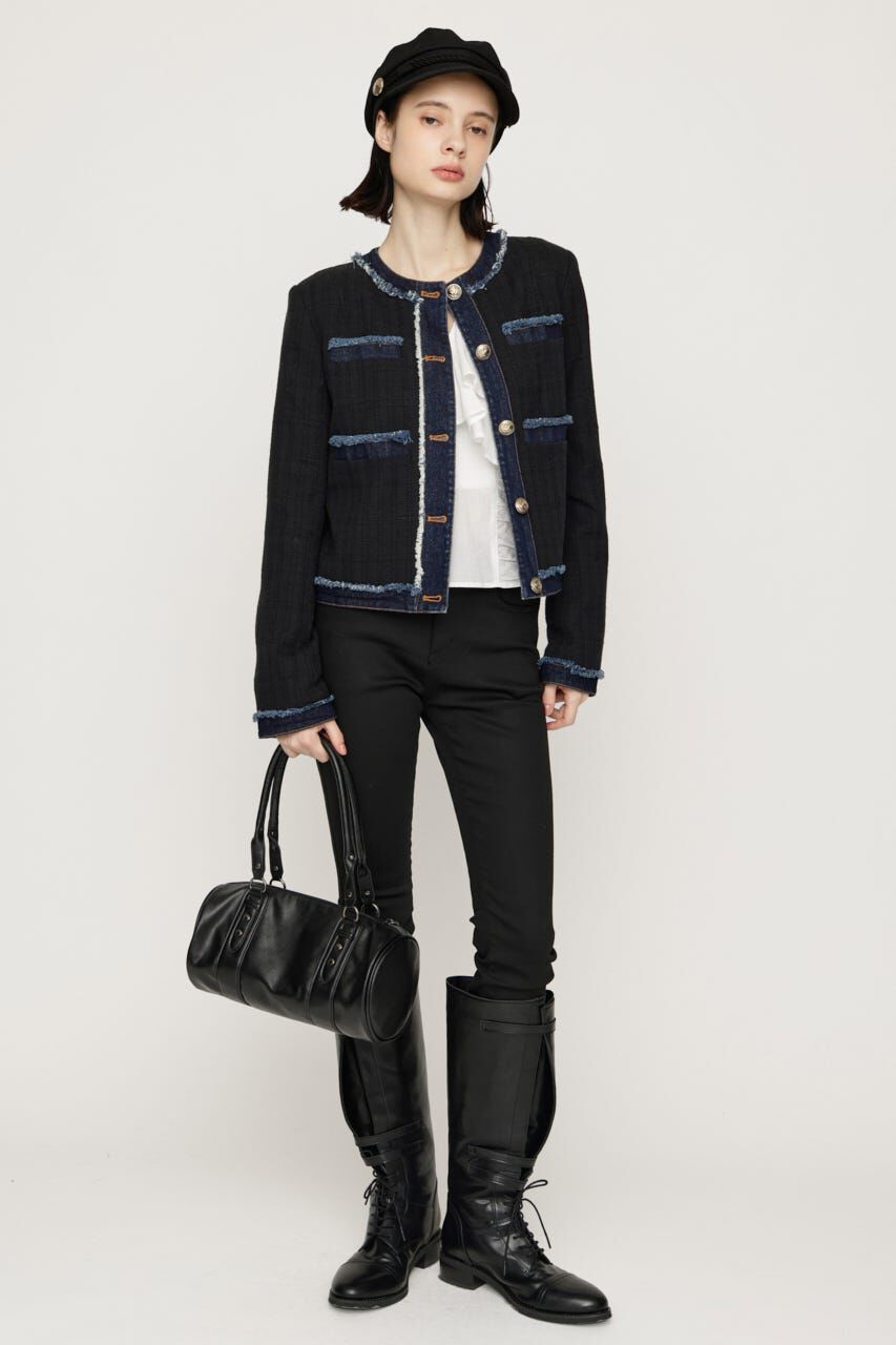 SLY「NO COLLAR TWEED ジャケット」|その他|