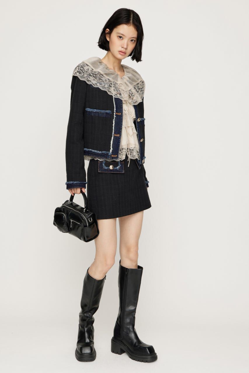 SLY「NO COLLAR TWEED ジャケット」|その他|